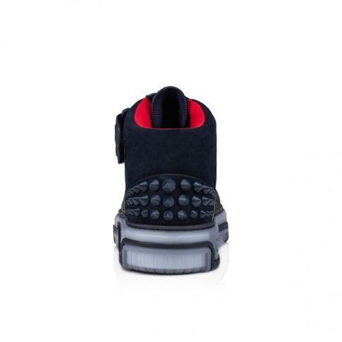 Christian Louboutin o1s1wg110225 Astroloubi Mid Flat in Marine Size US 12 / EU 45 - 4 Thumbnail