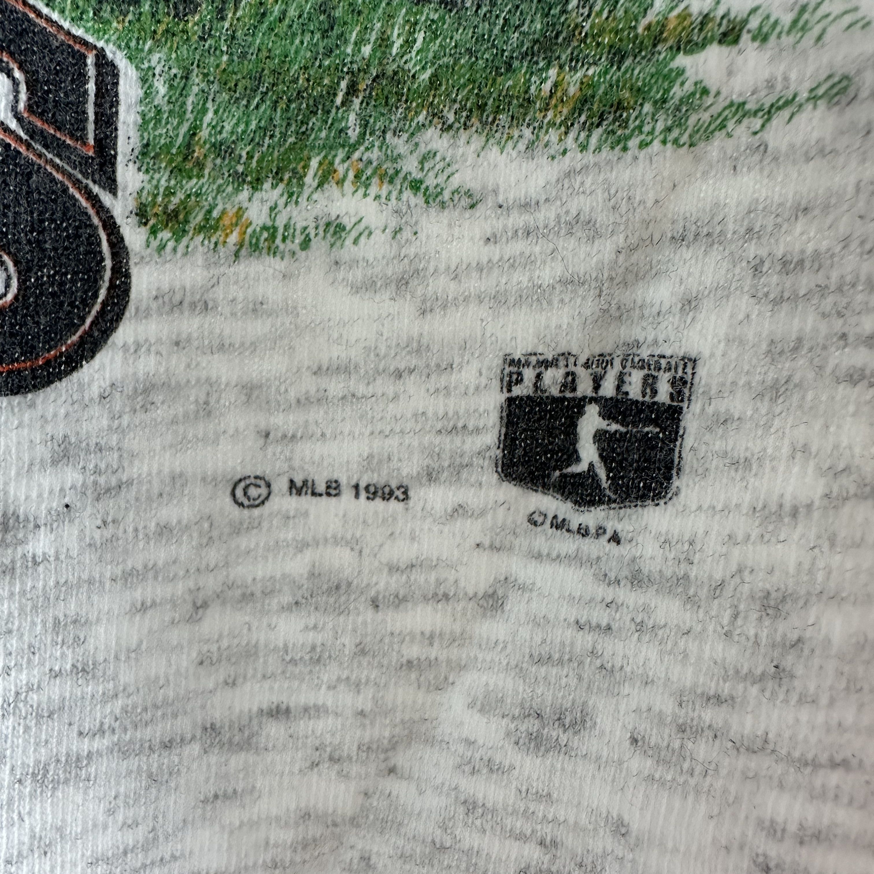 Vintage 1993 San Francisco Giants G-Force MLB Caricature T-Shirt Size US L / EU 52-54 / 3 - 3 Thumbnail