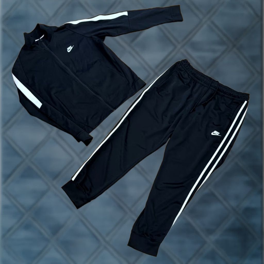 Nike VINTAGE Nike Sportswear Club Poly-Knit Tracksuit Men’s Size Medium/XL Jacket Pants Set Size 40R - 1 Thumbnail