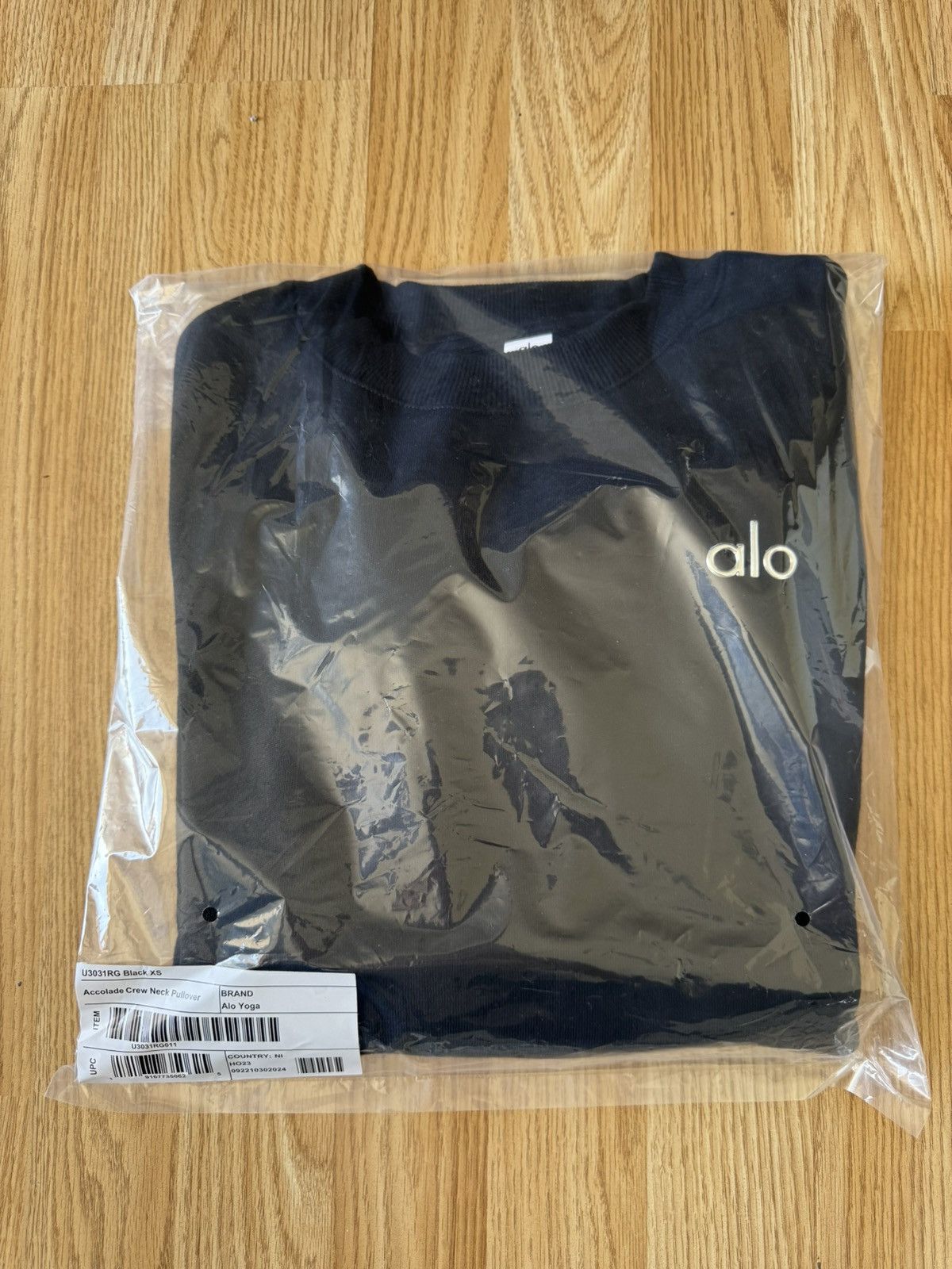 Alo Yoga Alo Yoga Accolade Black Crewneck Sweatshirt Size XS / US 0-2 / IT 36-38 - 4 Thumbnail