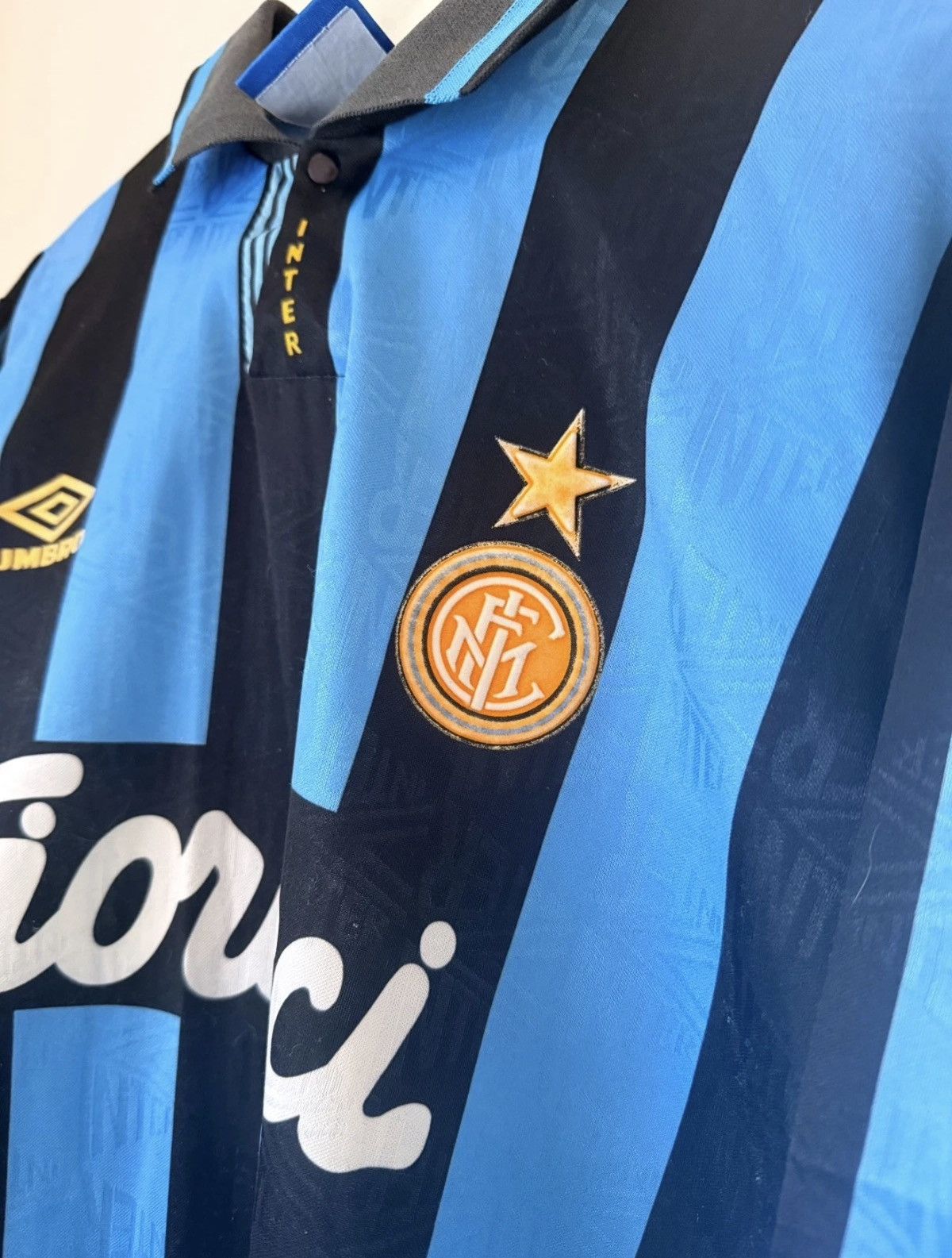 Umbro 1993-94 Umbro Inter Milan Home Football Shirt Italy Size L Size US L / EU 52-54 / 3 - 5 Thumbnail