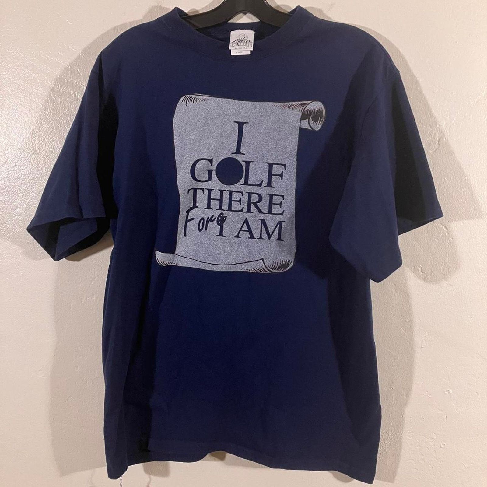 Vintage Vintage 90s I Golf Therefore I Am Funny Graphic T-shirt Size US XL / EU 56 / 4 - 1 Thumbnail
