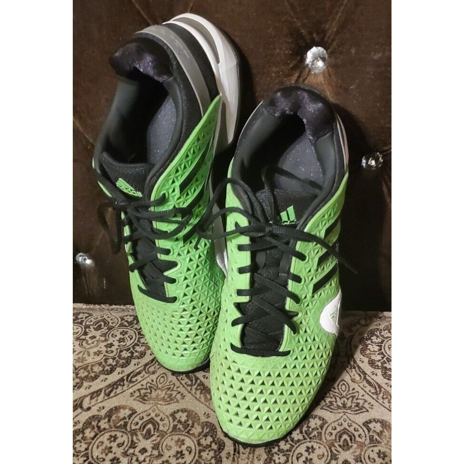 image of Men's Adidas Barricade Andy Murray Ny Open Shoes Size 14 in Green