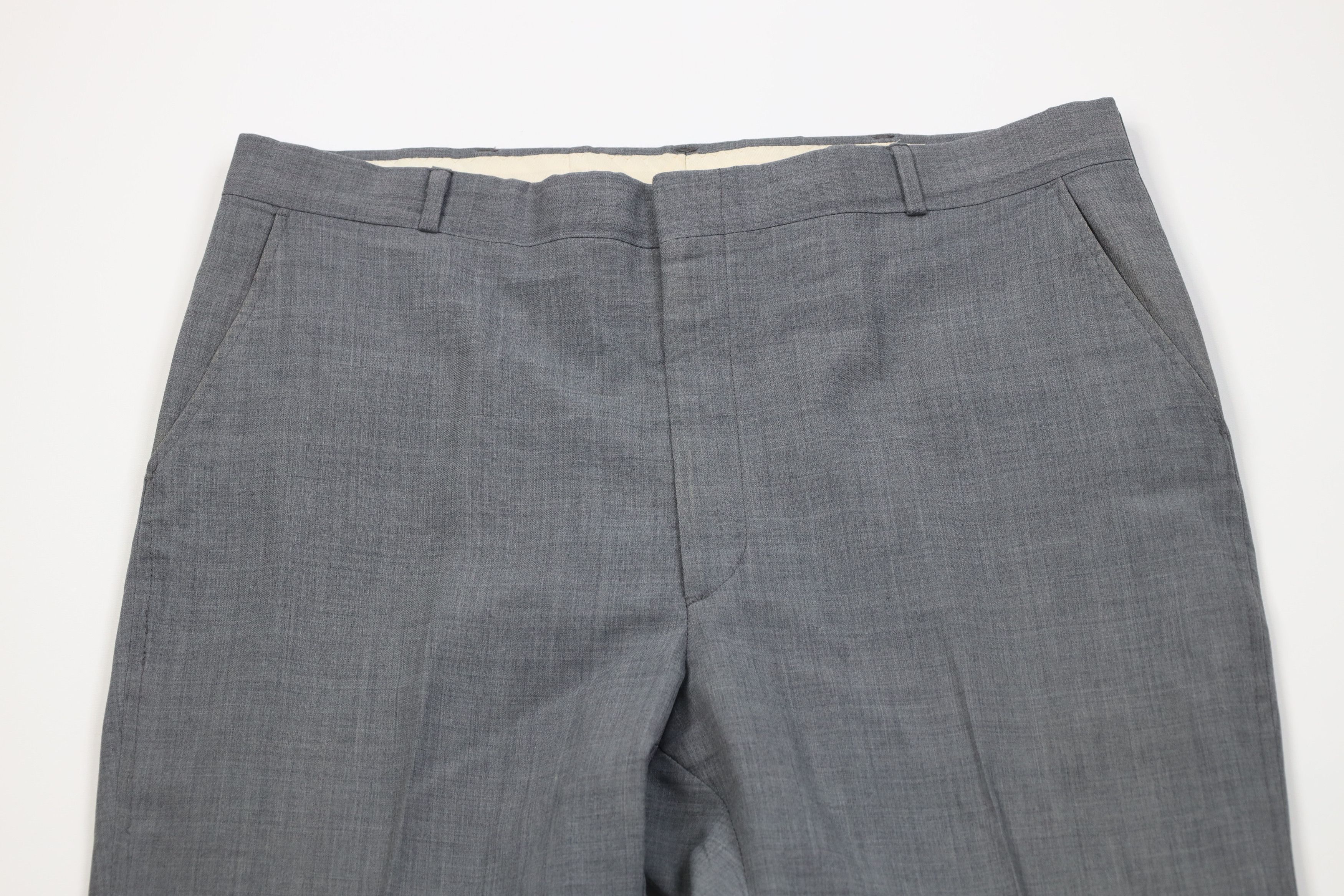 Vintage Vintage 70s Streetwear Chambray Wide Leg Chino Pants USA Size US 38 / EU 54 - 2 Thumbnail