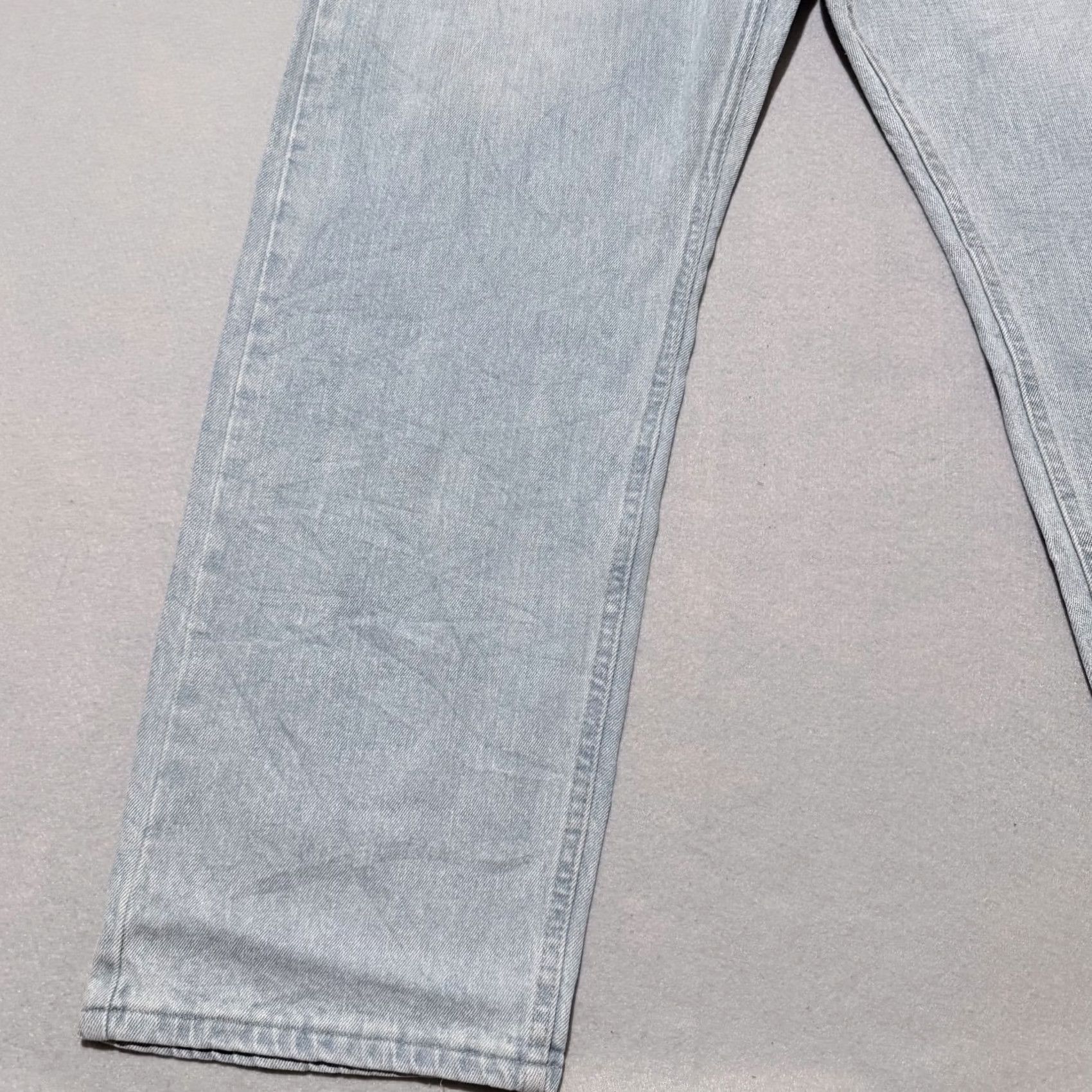 Wrangler Wrangler Jeans Mens Light Wash Denim Stretch Pocket Relaxed Fit Straight - 40x32 Blue Mens Size US 40 / EU 56 - 5 Thumbnail