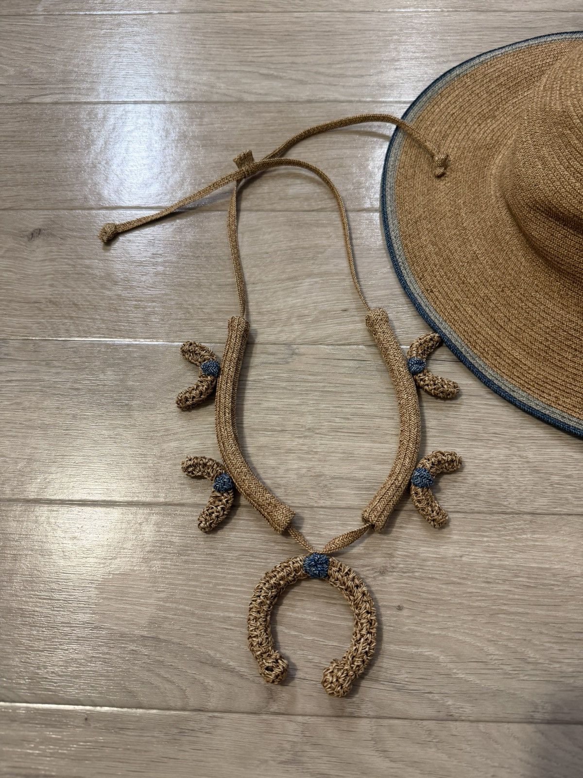 Kapital Kapital Straw Hat & Ethnic Straw Necklace Size ONE SIZE - 3 Thumbnail