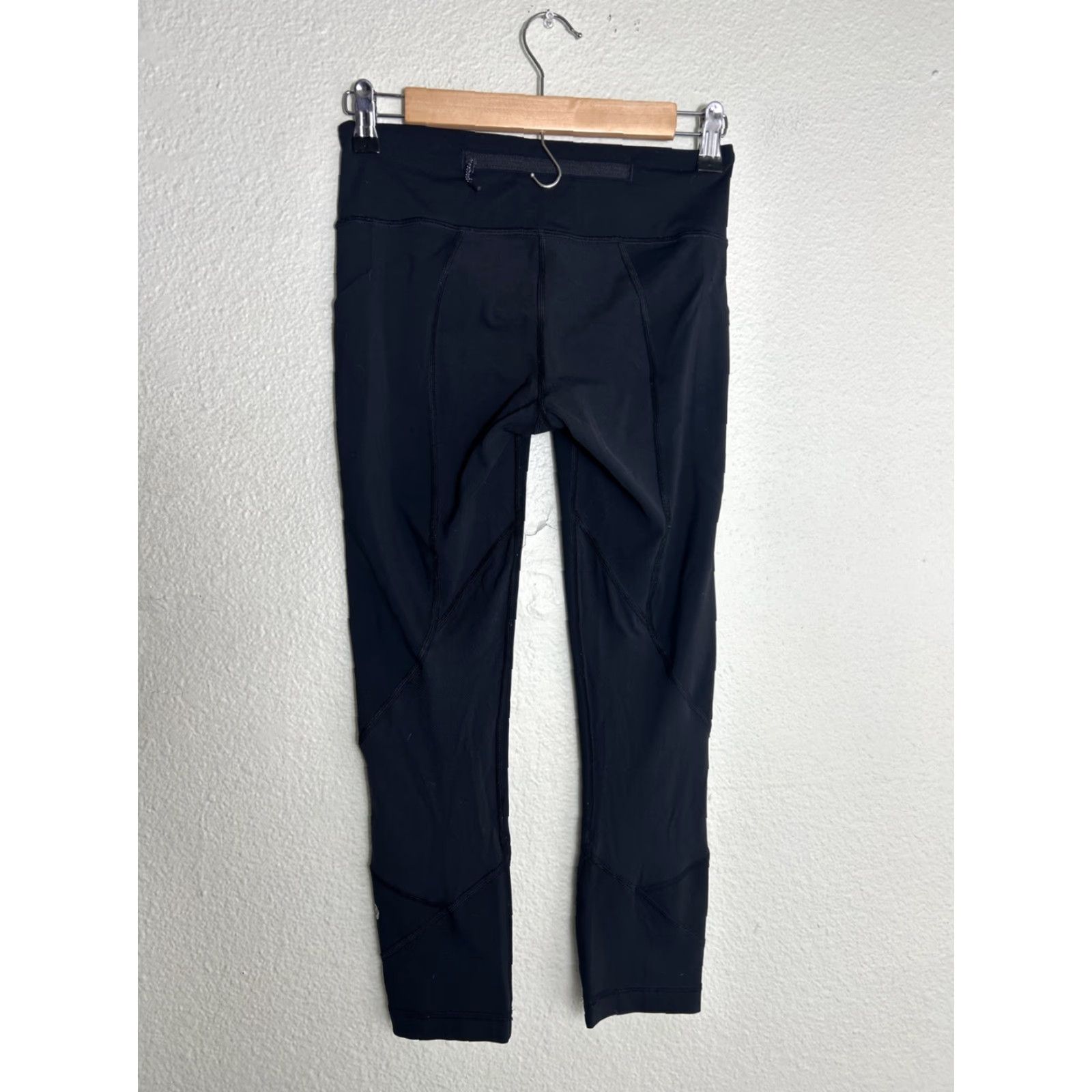 Lululemon lululemon Pace Rival Crop Leggings Black Womens Yoga Pants Size 4 26x24 Size 27" / US 4 / IT 40 - 6 Thumbnail