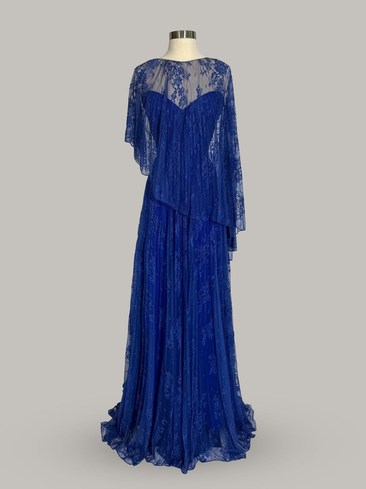 Other Brand New US 8 Gemy Maalouf Chantilly Lace Maxi Gown Size M / US 6-8 / IT 42-44 - 1 Thumbnail