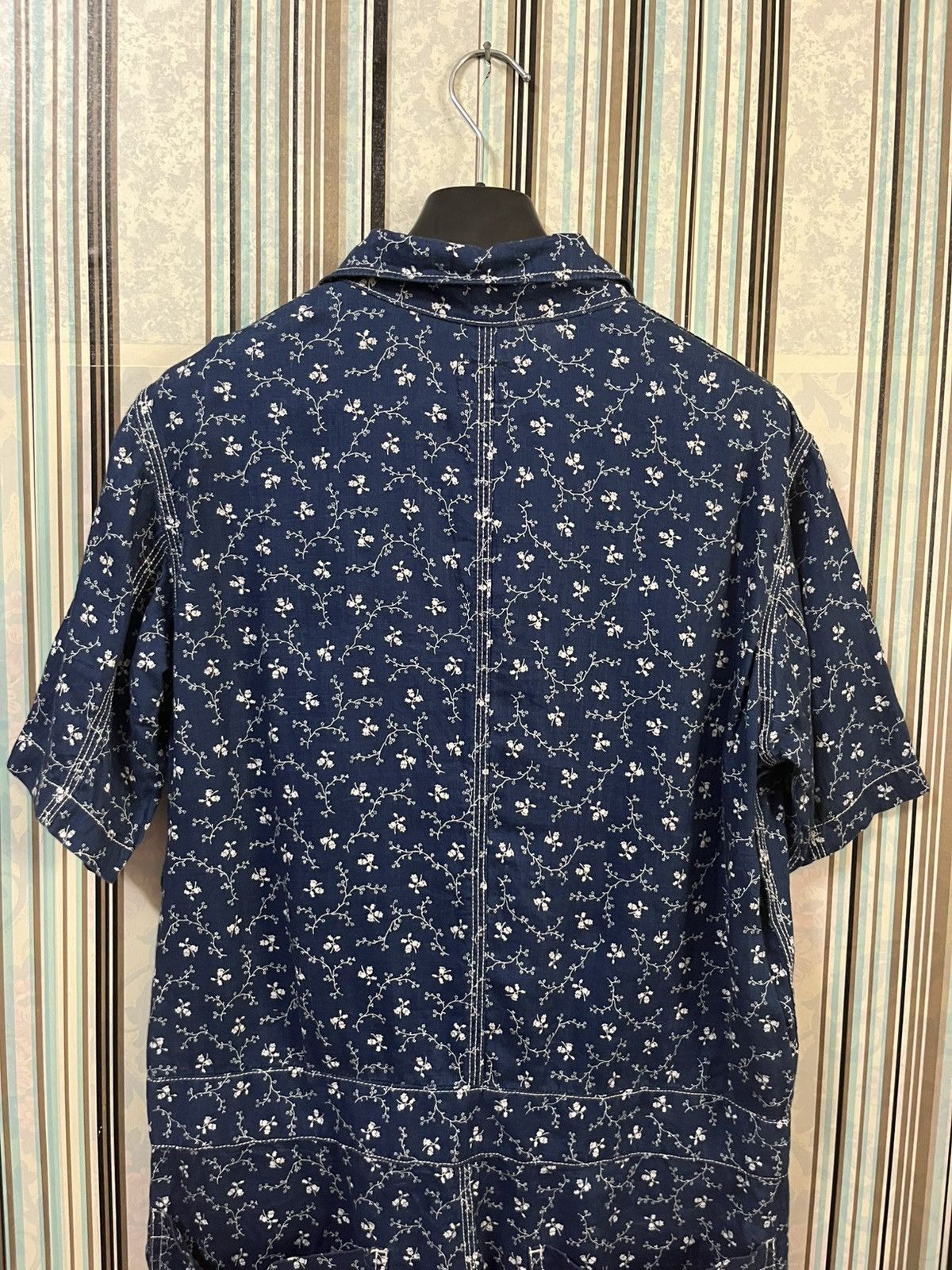Sonic Lab 2000s Nepenthes japenese floral art indigo #H5 Size US S / EU 44-46 / 1 - 5 Thumbnail
