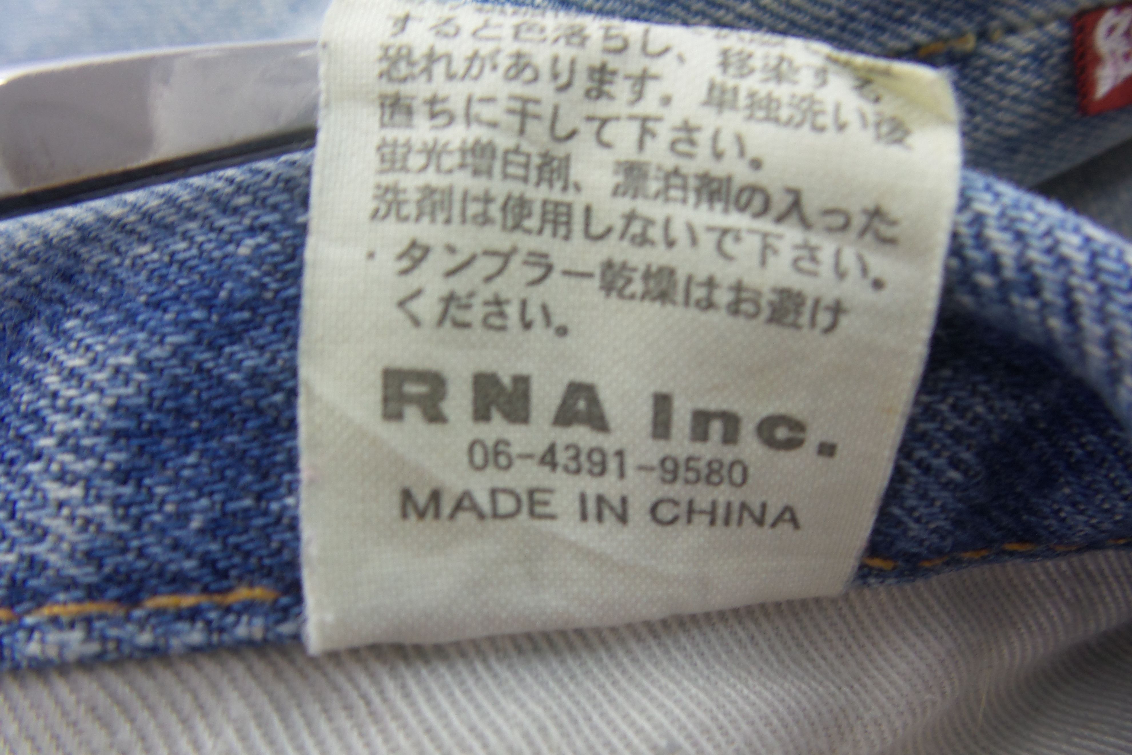 Japanese Brand RNA. Inc Painted Jeans W32xL30.5 Size US 32 / EU 48 - 4 Thumbnail