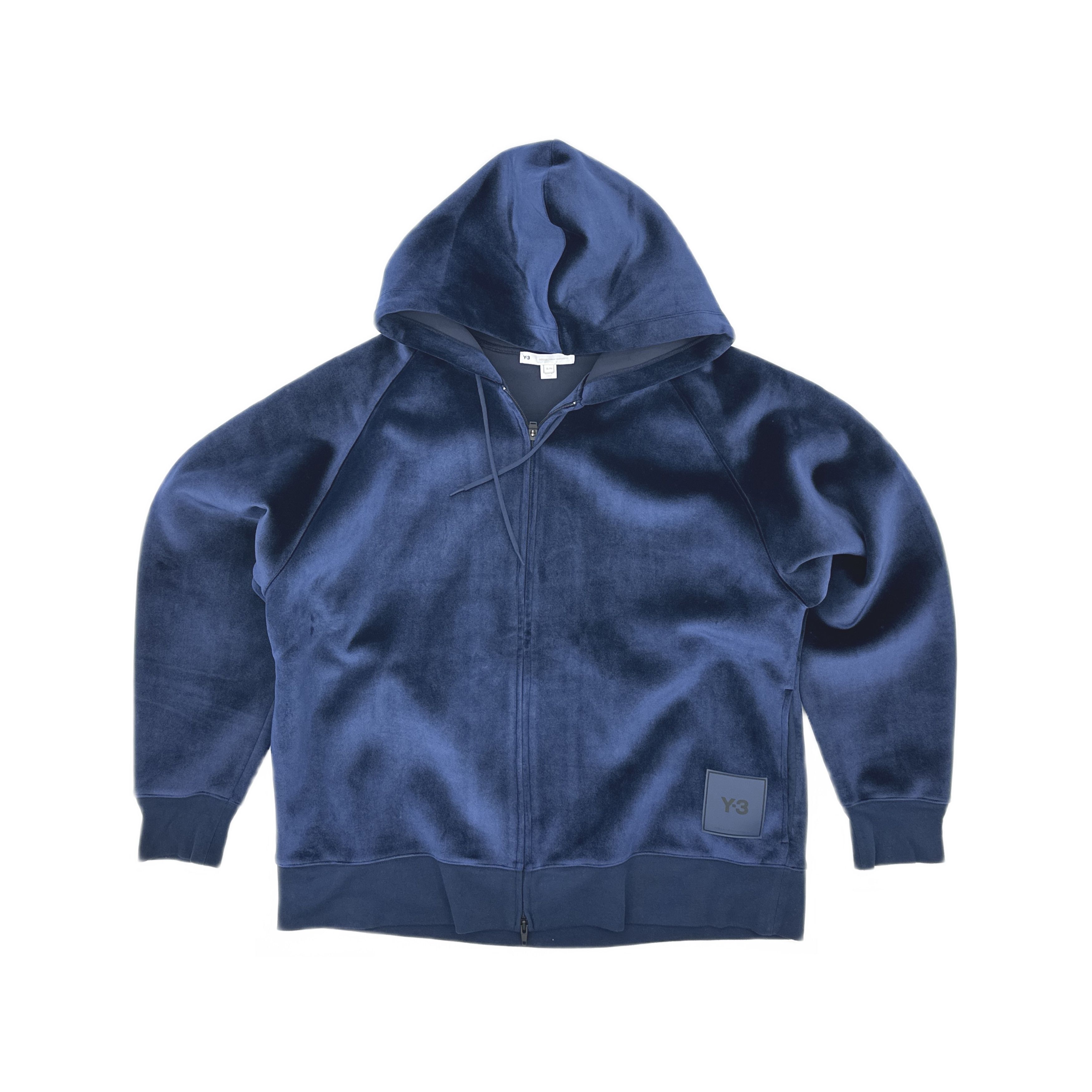 Y-3 Y-3 Velour Zip-Up Hoodie Size XL Size US XL / EU 56 / 4 - 1 Thumbnail