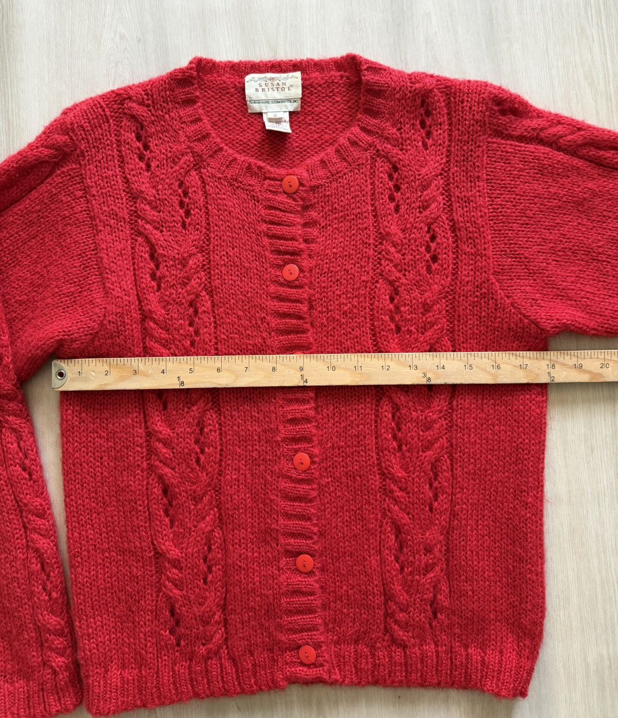 Vintage Vintage Susan Bristol Cardigan Sweater Cable Fisherman Sz S Size S / US 4 / IT 40 - 3 Thumbnail