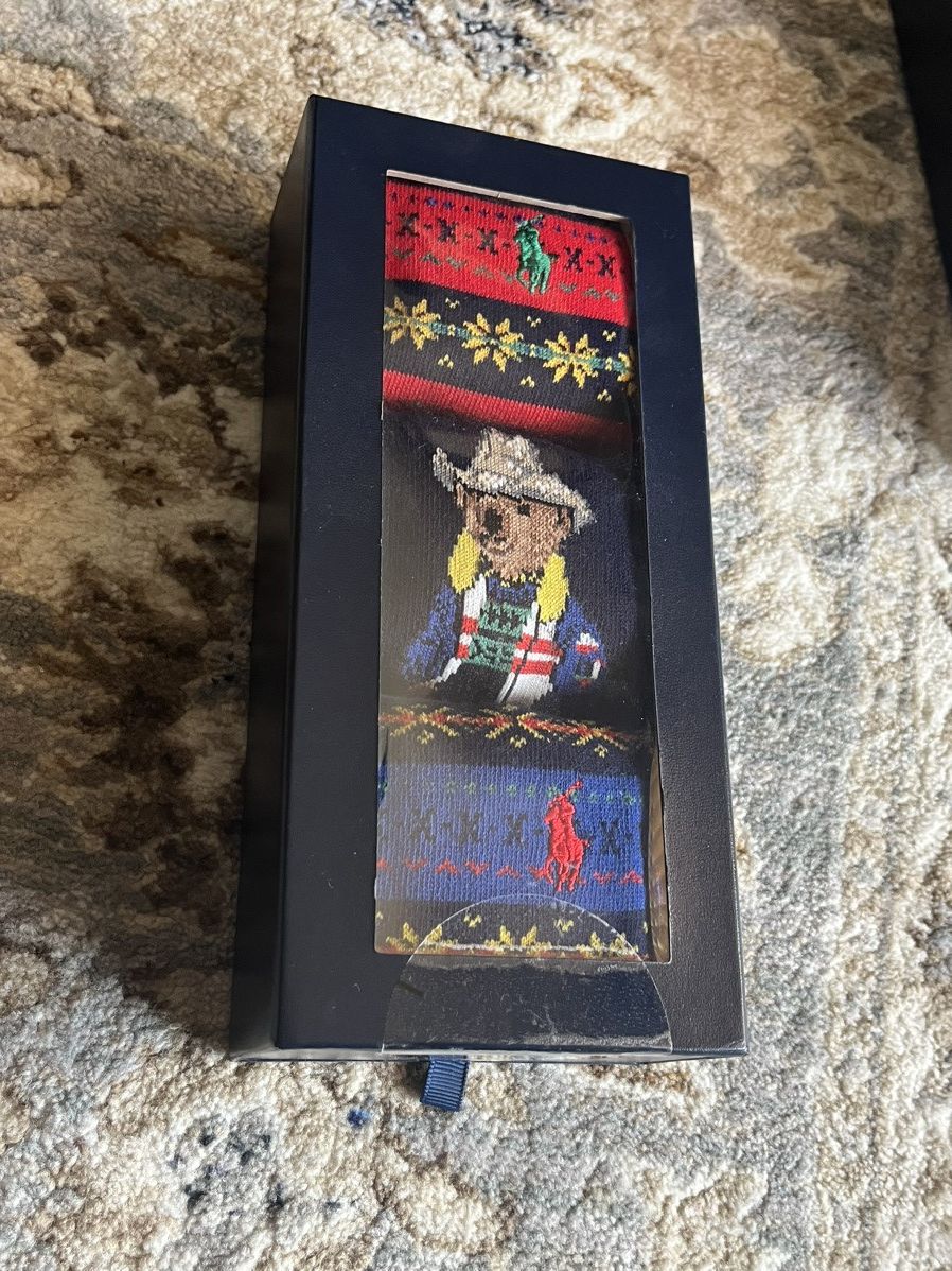Polo Ralph Lauren Ralph Lauren 3 Pack Western Bear Socks Gift Set Box Mens Size ONE SIZE - 1 Thumbnail