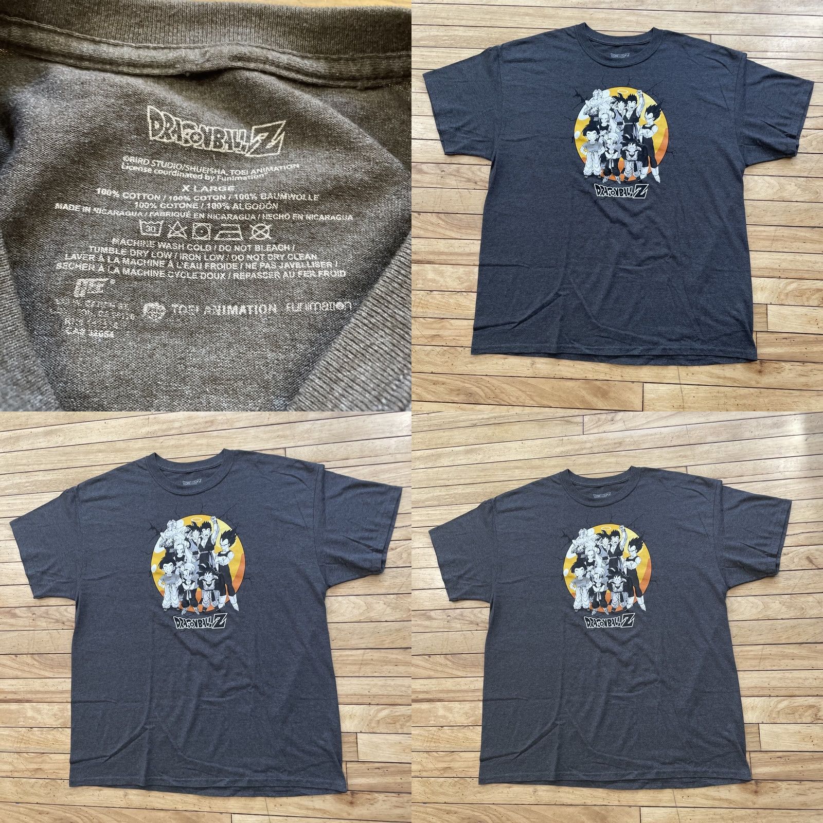 Vintage DRAGON BALL Z Shirt Men XL Gray GOKU GOHAN Vegeta Trunks DBZ Graphic Tee X L 46" Shirts Tee, 90s Anime, Dragon Ball Z Mens XL Gray Size US XL / EU 56 / 4 - 10 Thumbnail