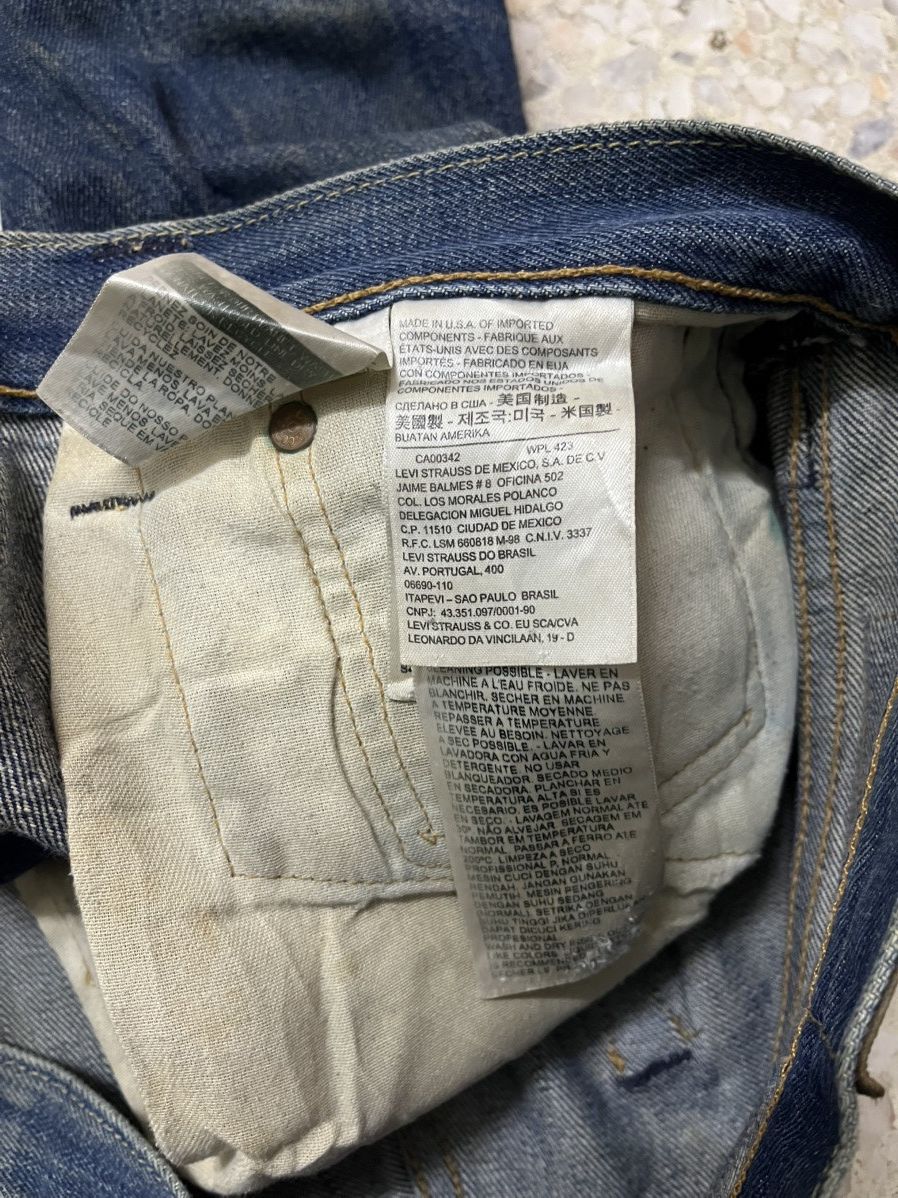 Levi's Distressed Levis 501 white oak cone denim Size US 36 / EU 52 - 8 Thumbnail