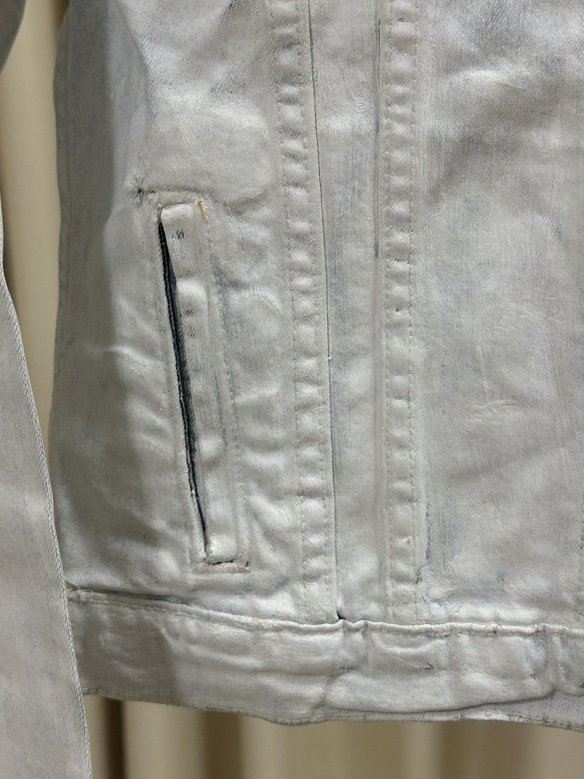 Maison Margiela AW99 Painted Denim Jacket Size US S / EU 44-46 / 1 - 9 Thumbnail