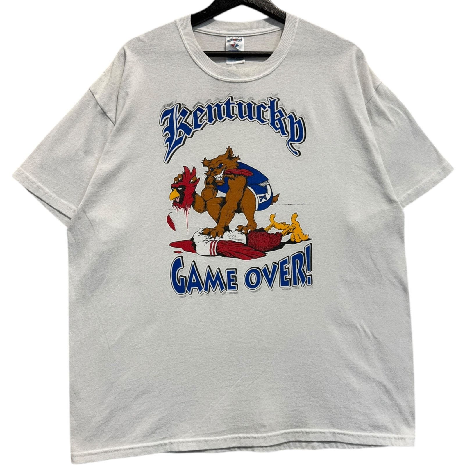 Jerzees Vintage University of Kentucky Basketball Mascot Tee XL Size US XL / EU 56 / 4 - 4 Thumbnail