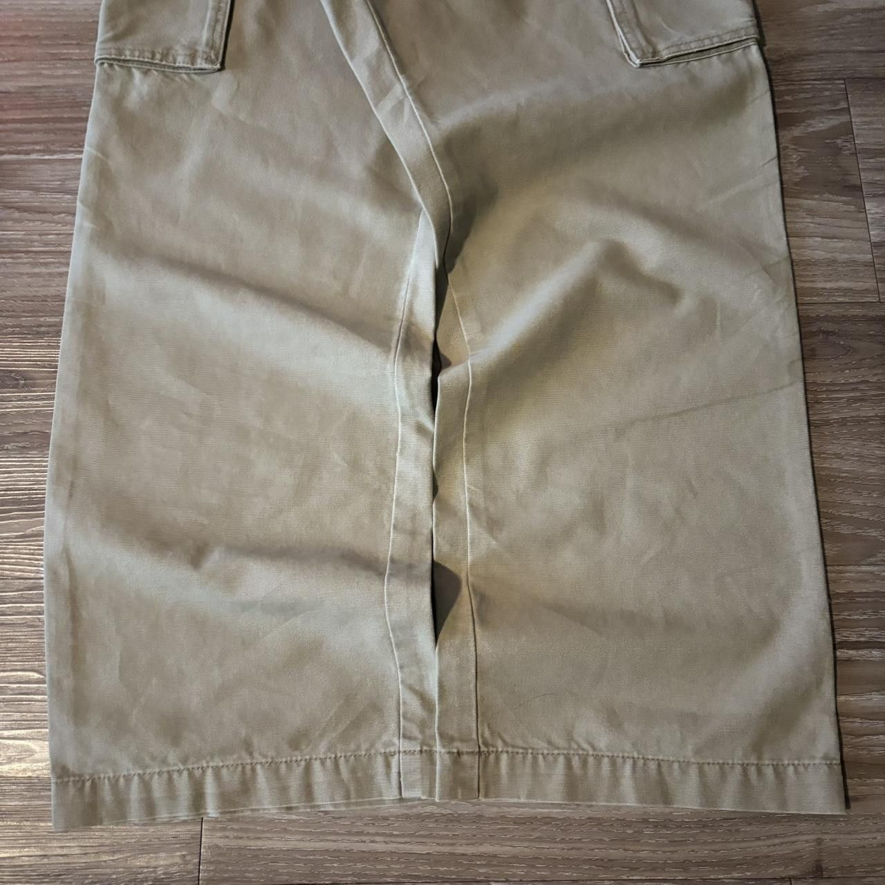 Vintage Crazy Vintage Y2K/2000s Baggy Light Khaki Skater Cargo Pants! 36x30 Size US 36 / EU 52 - 6 Thumbnail