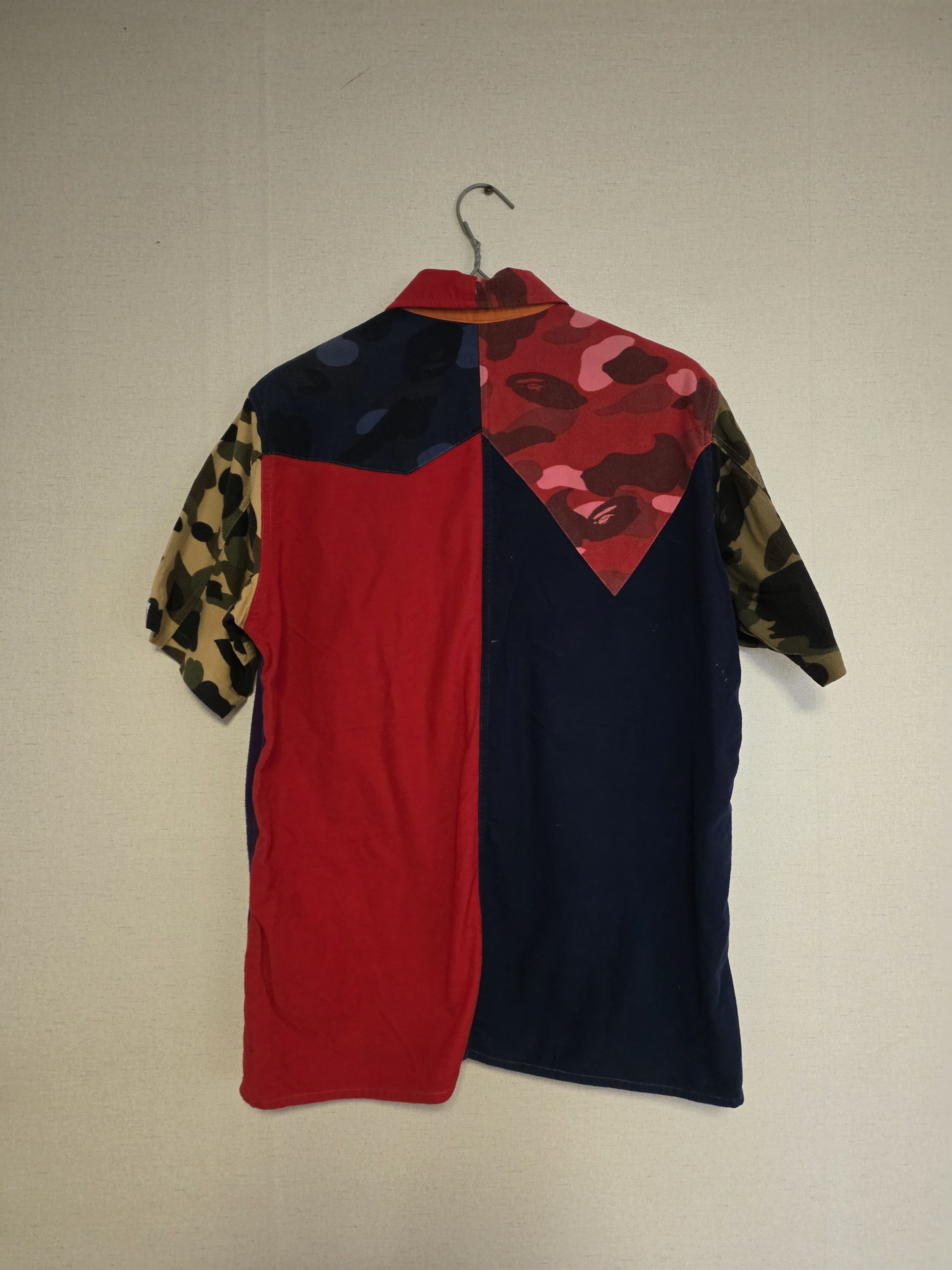 Bape BAPE Multi-Pattern Crazy Camo Short Sleeve Shirt Jacke Size US M / EU 48-50 / 2 - 2 Thumbnail