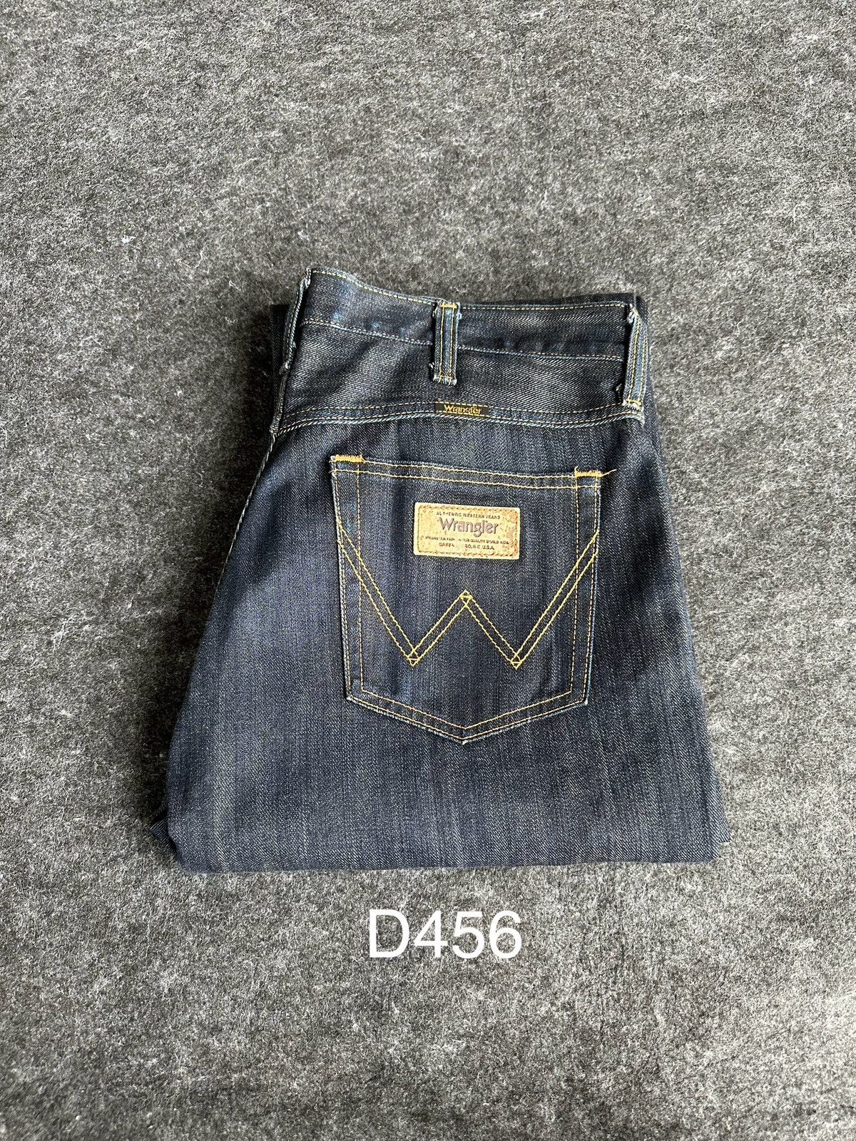 Beauty Beast × Vintage × Wrangler Vintage Wrangler Greensboro Washed Wax Blue Denim D456 Size US 34 / EU 50 - 16 Thumbnail