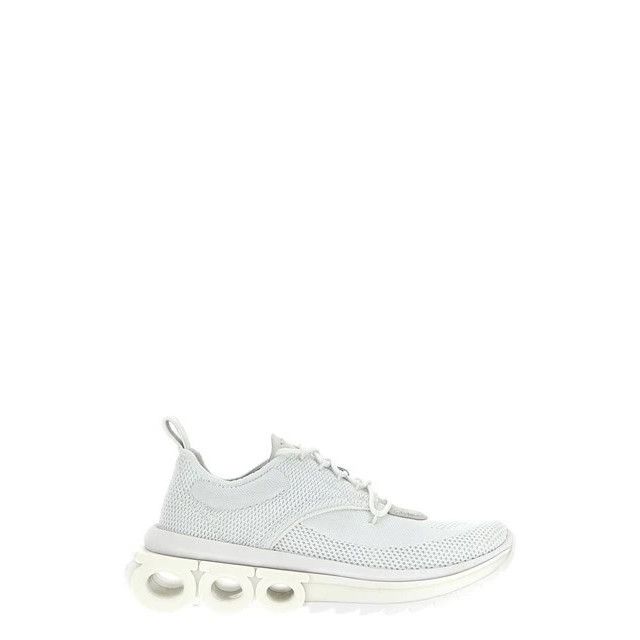 FERRAGAMO Mina White Knit Sneakers New & Authentic (Women's