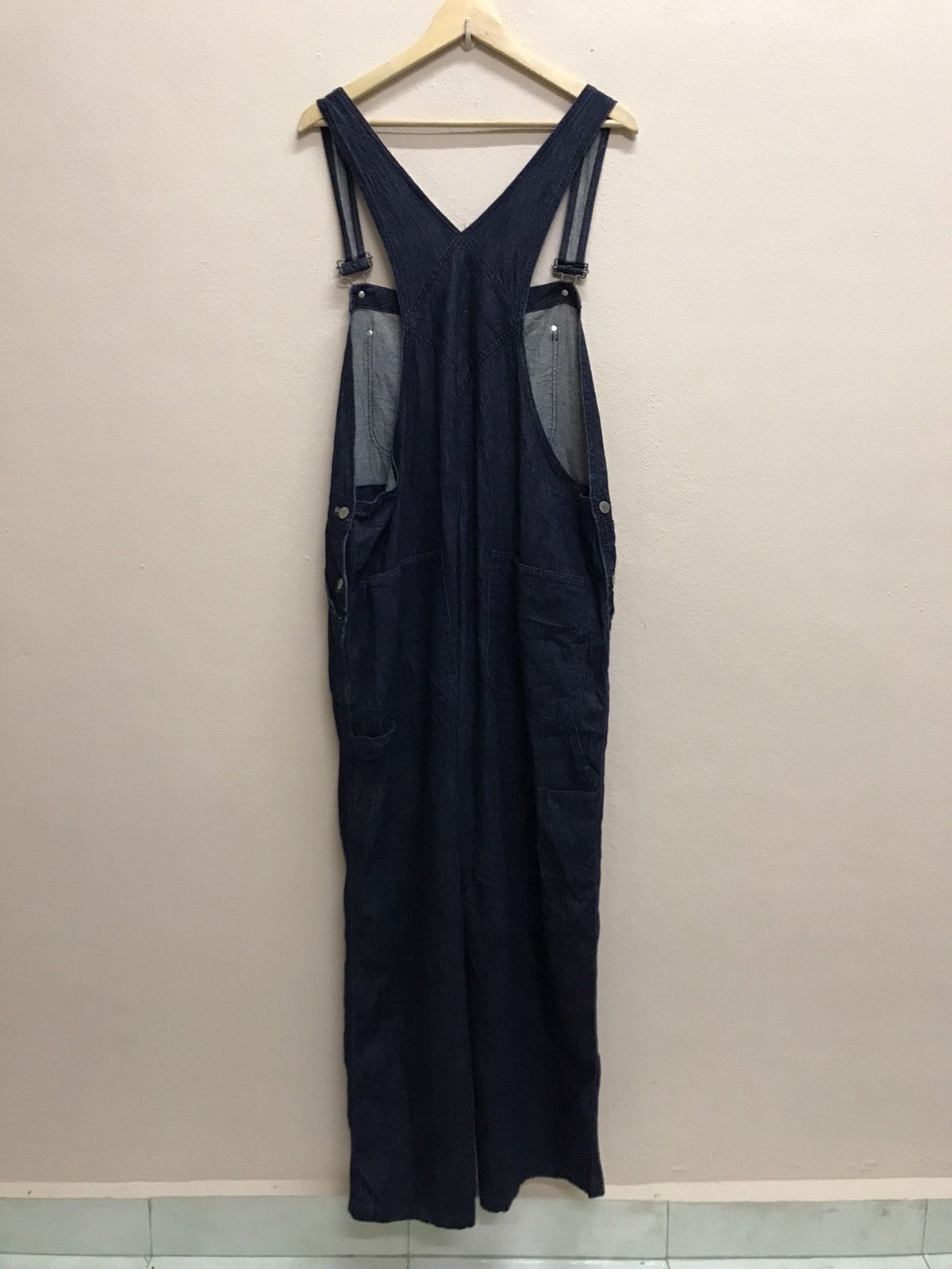 GU Gu Distressed Design Dark Blue Overalls Jeans Suspender Size US 44 / EU 60 - 22 Thumbnail