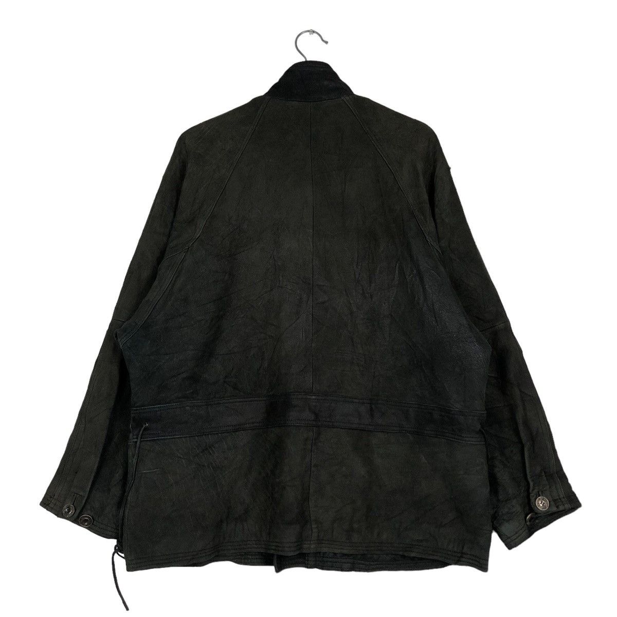 Issey Miyake 🔥Vintage Genuine Biker Leather Jacket Ball Basic Japan Size US M / EU 48-50 / 2 - 8 Thumbnail