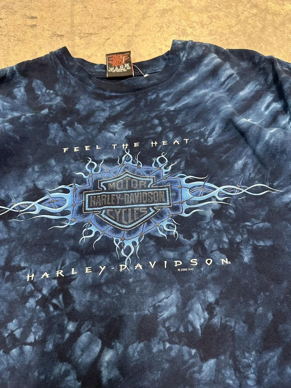 Harley Davidson Vintage 90s Harley Davidson Flame AOP Shirt Size XL Size US XL / EU 56 / 4 - 2 Thumbnail