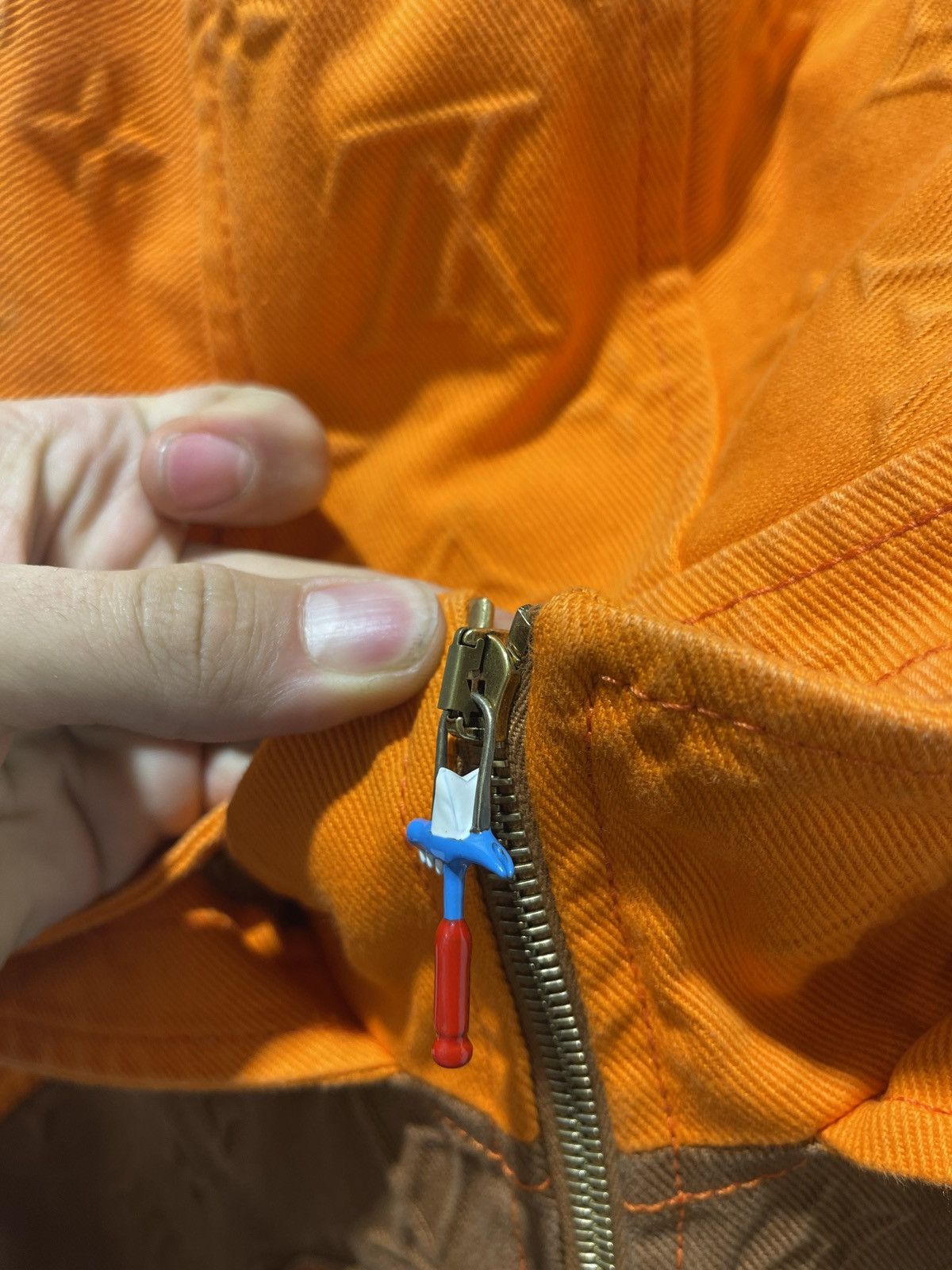 Louis Vuitton Louis Vuitton Orange Brown Carpenter Jacket Size US L / EU 52-54 / 3 - 6 Thumbnail