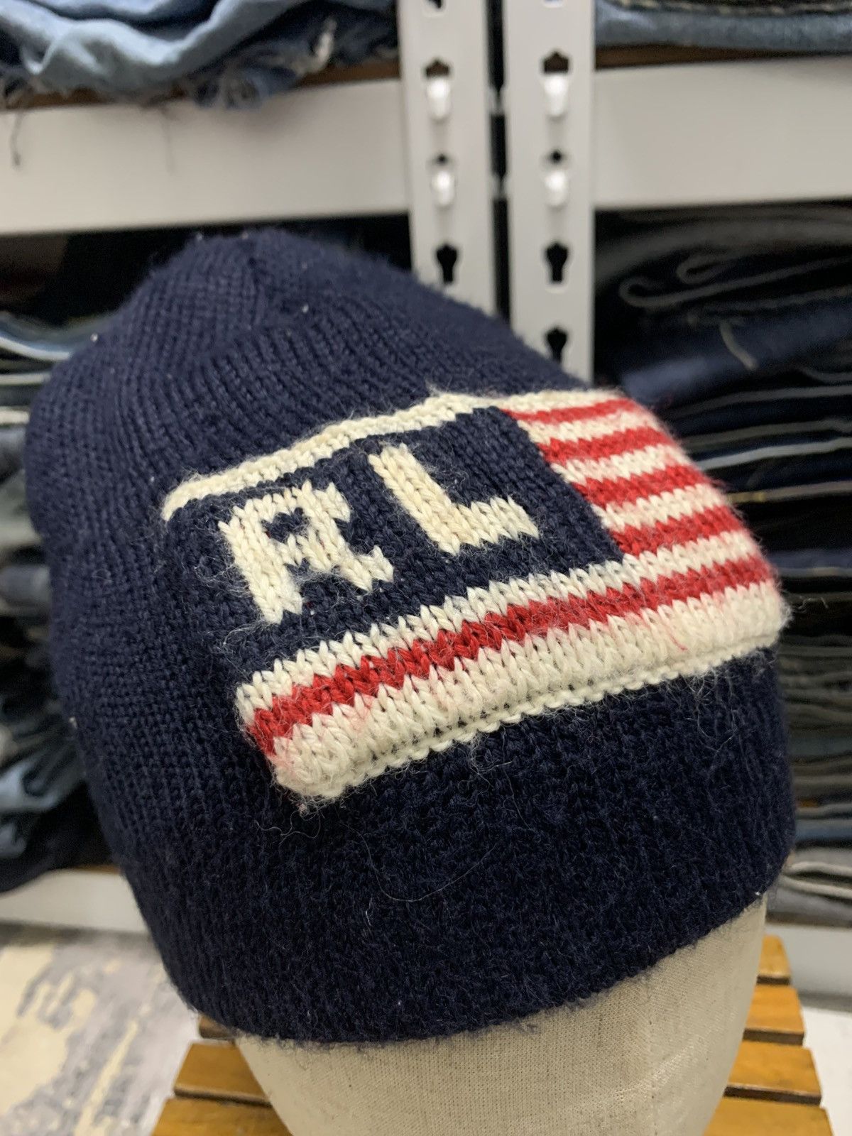 Polo Ralph Lauren Vintage Polo Ralph Lauren Flag Beanie Size ONE SIZE - 7 Thumbnail