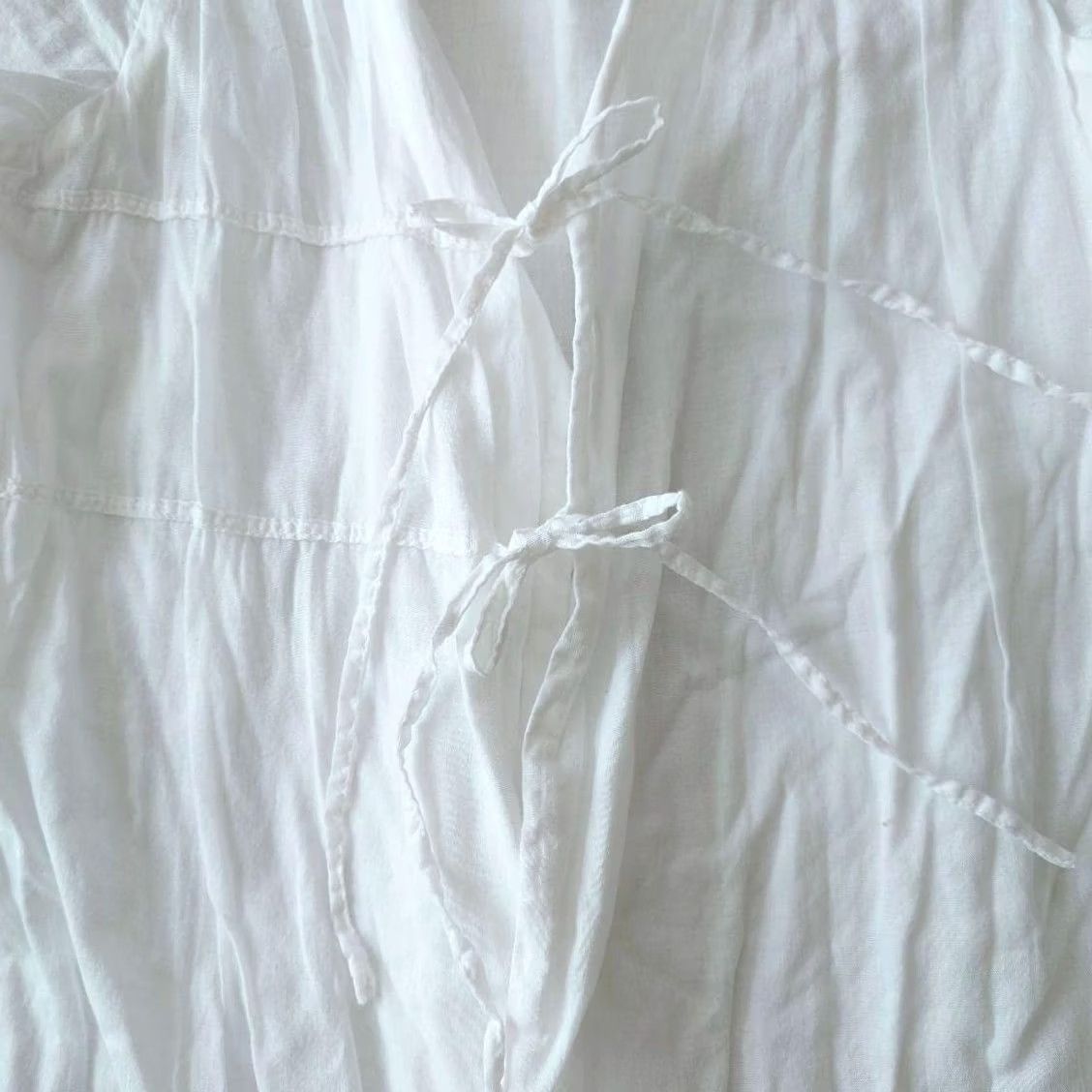 Kapital KAPITAL Womens Dress, Wrap Gauze Size S White simple Casual USED Size S / US 4 / IT 40 - 5 Thumbnail