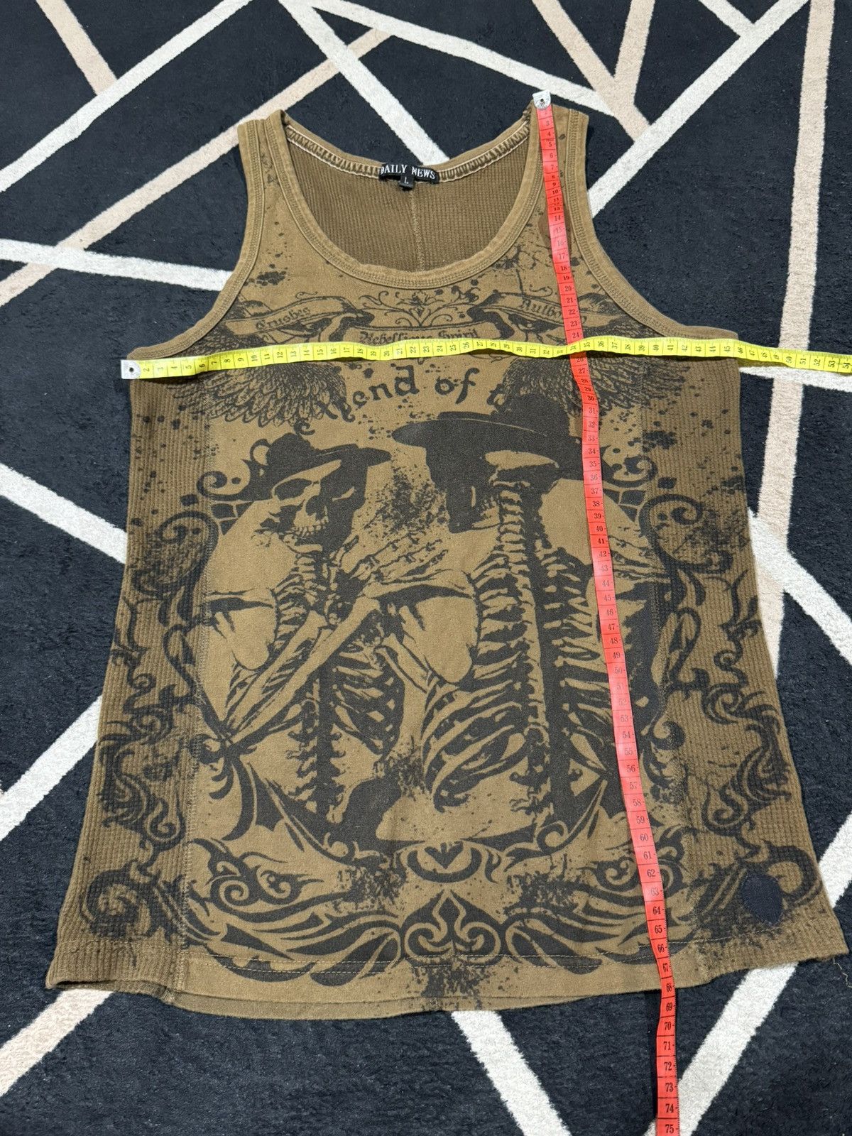 Yasuyuki Ishii Archived Tanktop Skulls DailyNew Jpg Styled Japanese Size US L / EU 52-54 / 3 - 8 Thumbnail