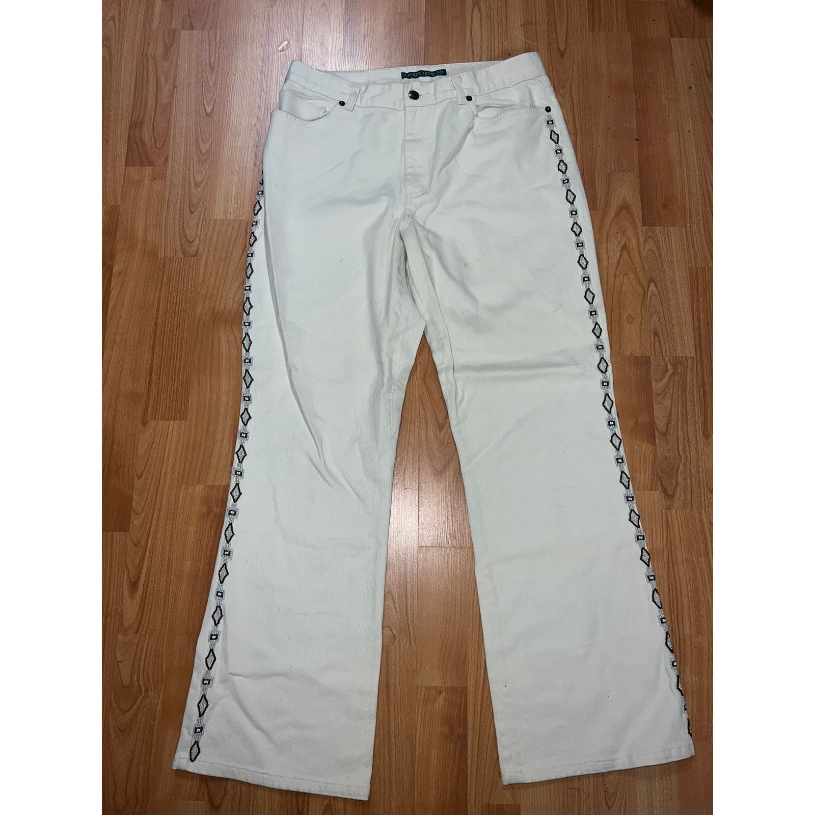 Lauren Ralph Lauren Lauren Ralph Lauren Southwestern Jeans Bottoms Flared 12 Size 34" / US 12 / IT 48 - 1 Thumbnail