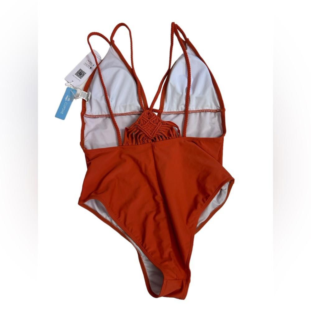 REVOLVE Cupshe l NWT Rust Braided One Piece Swimsuit Medium Size ONE SIZE - 3 Thumbnail