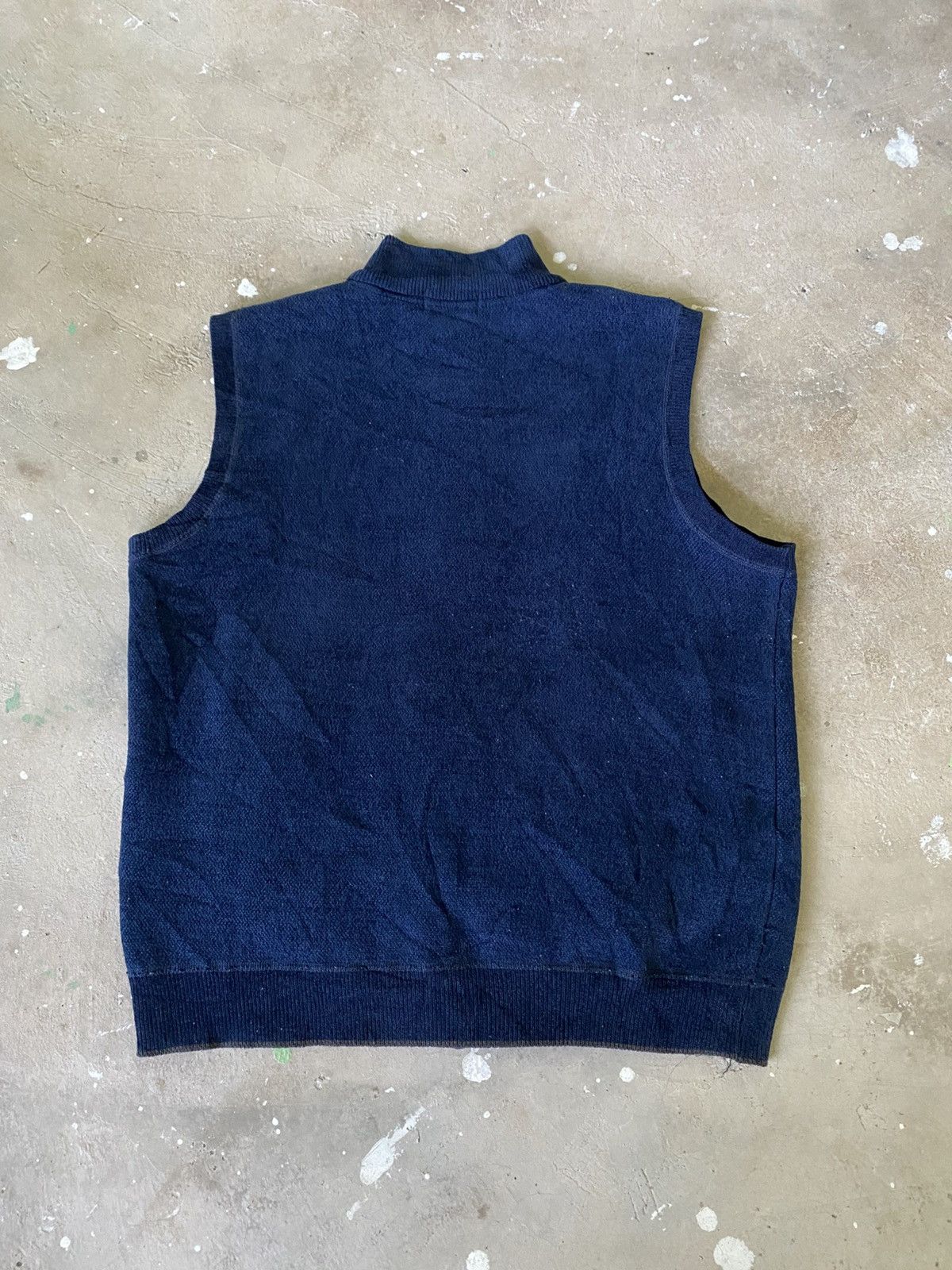 Kansai Yamamoto Kansai Fleece Lined Zip Vest Navy Minimal Y2K Japan Size US M / EU 48-50 / 2 - 10 Thumbnail