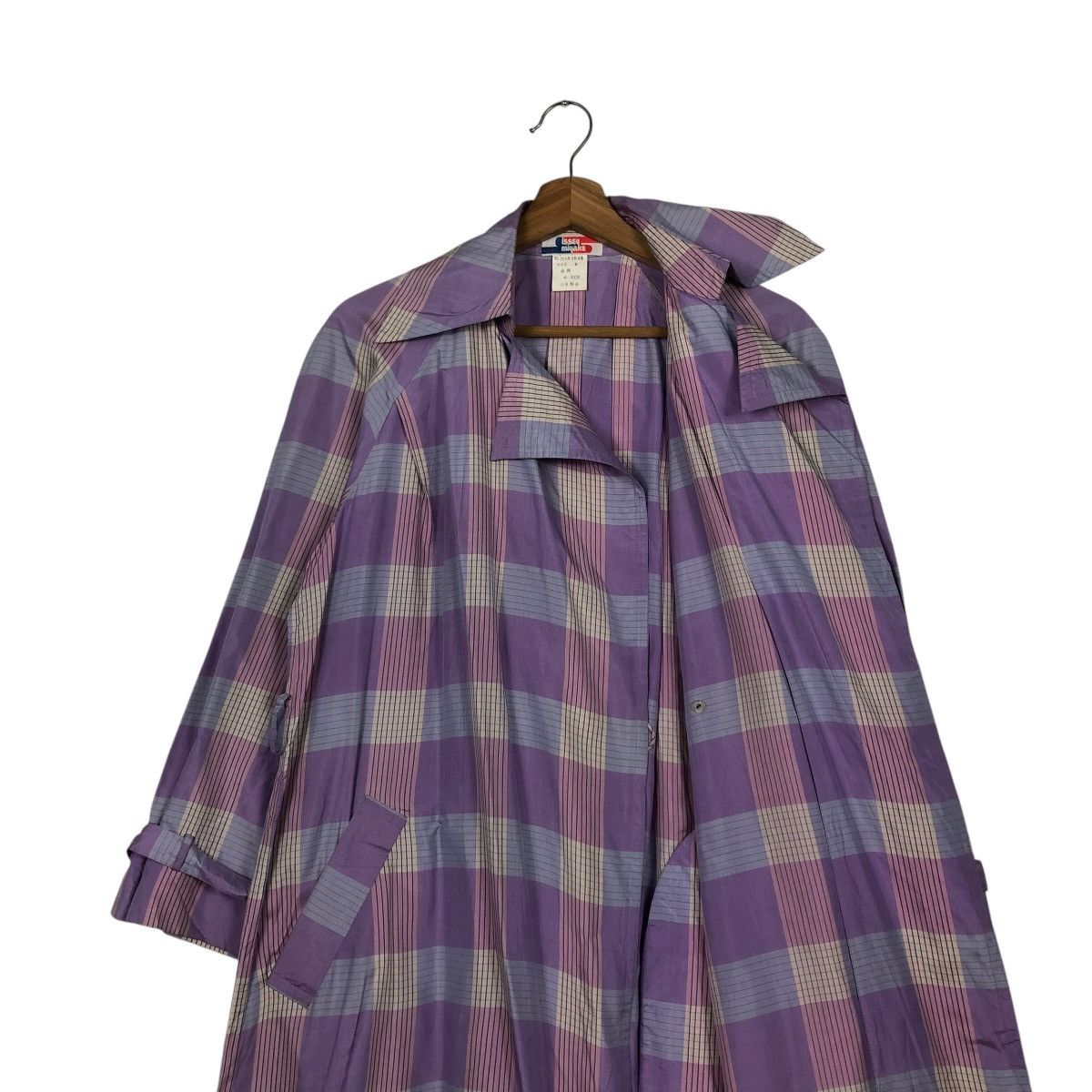 Issey Miyake 🔥VINTAGE 70’s ISSEY MIYAKE LONG JACKET TARTAN DESIGN RUNWAY Size US M / EU 48-50 / 2 - 12 Thumbnail