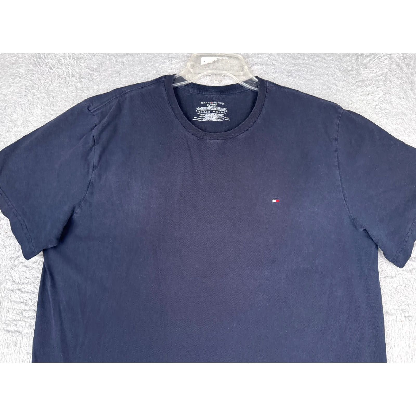 Tommy Hilfiger Tommy Hilfiger Shirt Adult XL Blue Short Sleeve Crew Neck 100% Cotton Size US XL / EU 56 / 4 - 4 Thumbnail