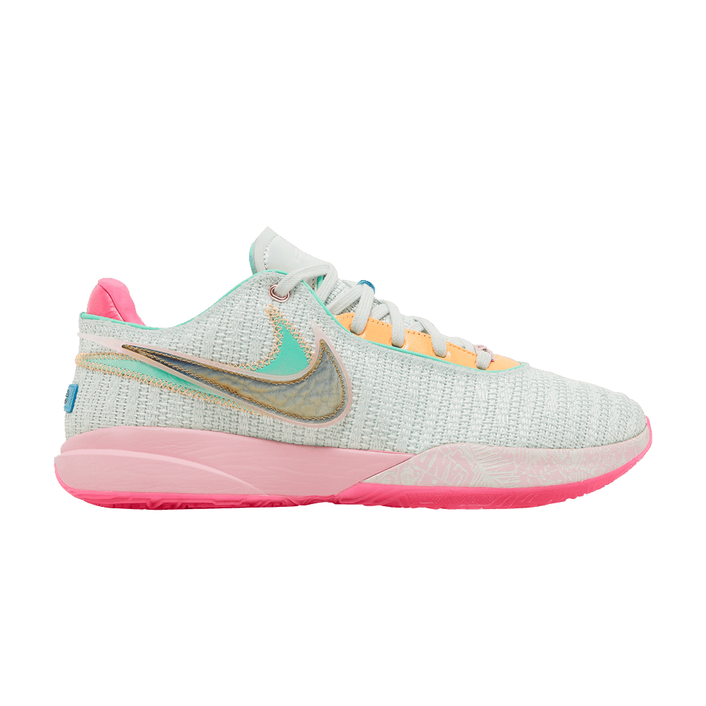 image of Nike Lebron 20 Time Machine Shoes in Green, Men's (Size 12)