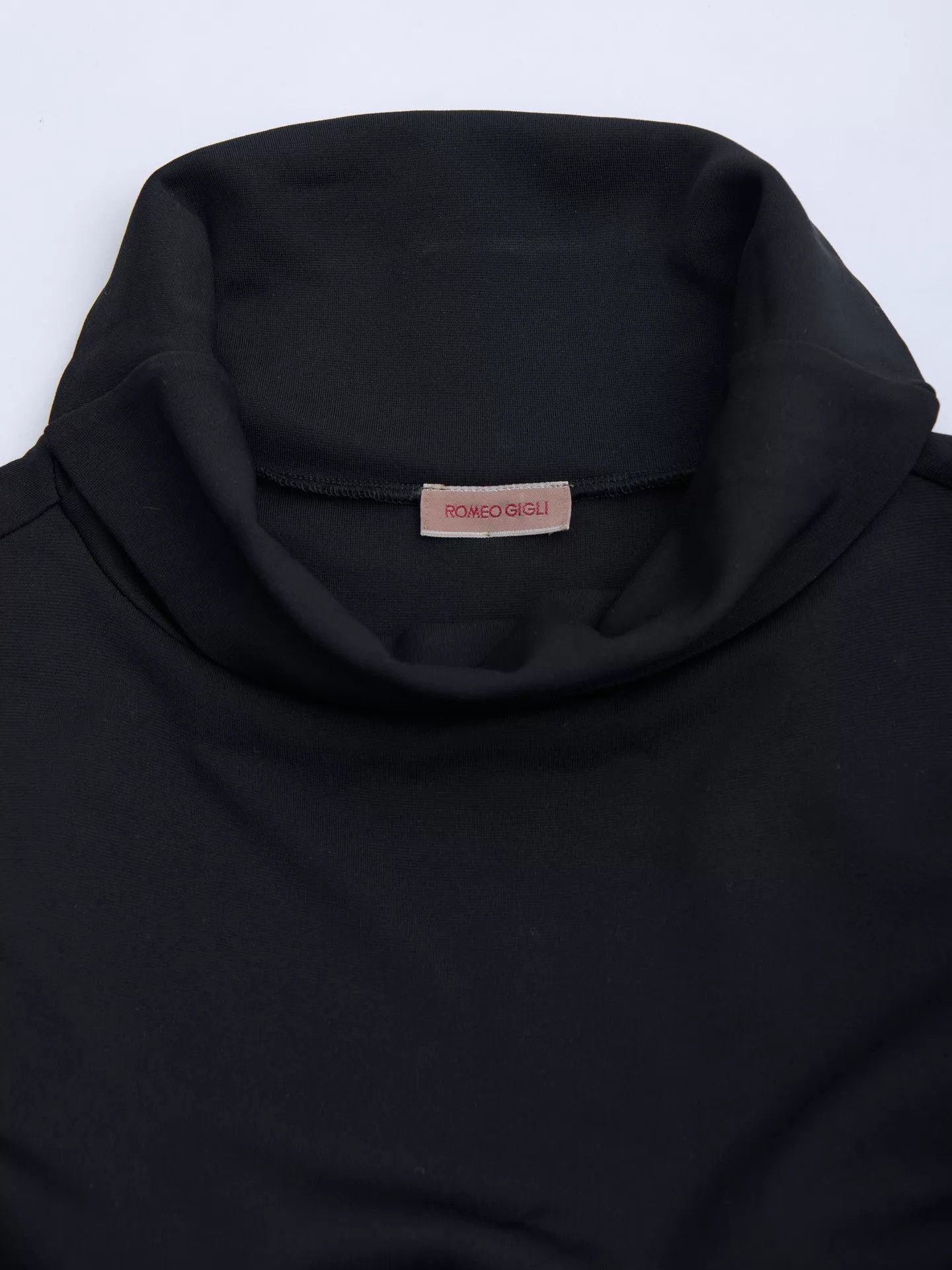 Romeo Gigli Romeo Gigli 90s Black Halter Neck Draped Dress Size XL / US 12-14 / IT 48-50 - 8 Thumbnail
