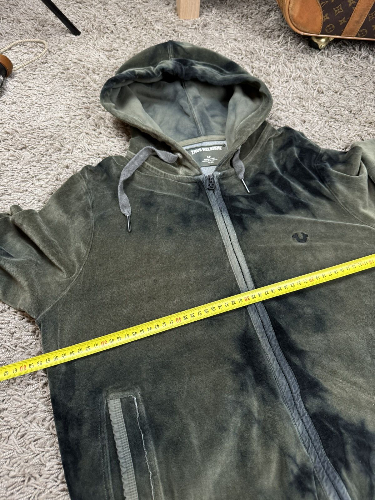 True Religion Zip velvet hoodie True Religion y2k original skate swag item Size US L / EU 52-54 / 3 - 6 Thumbnail