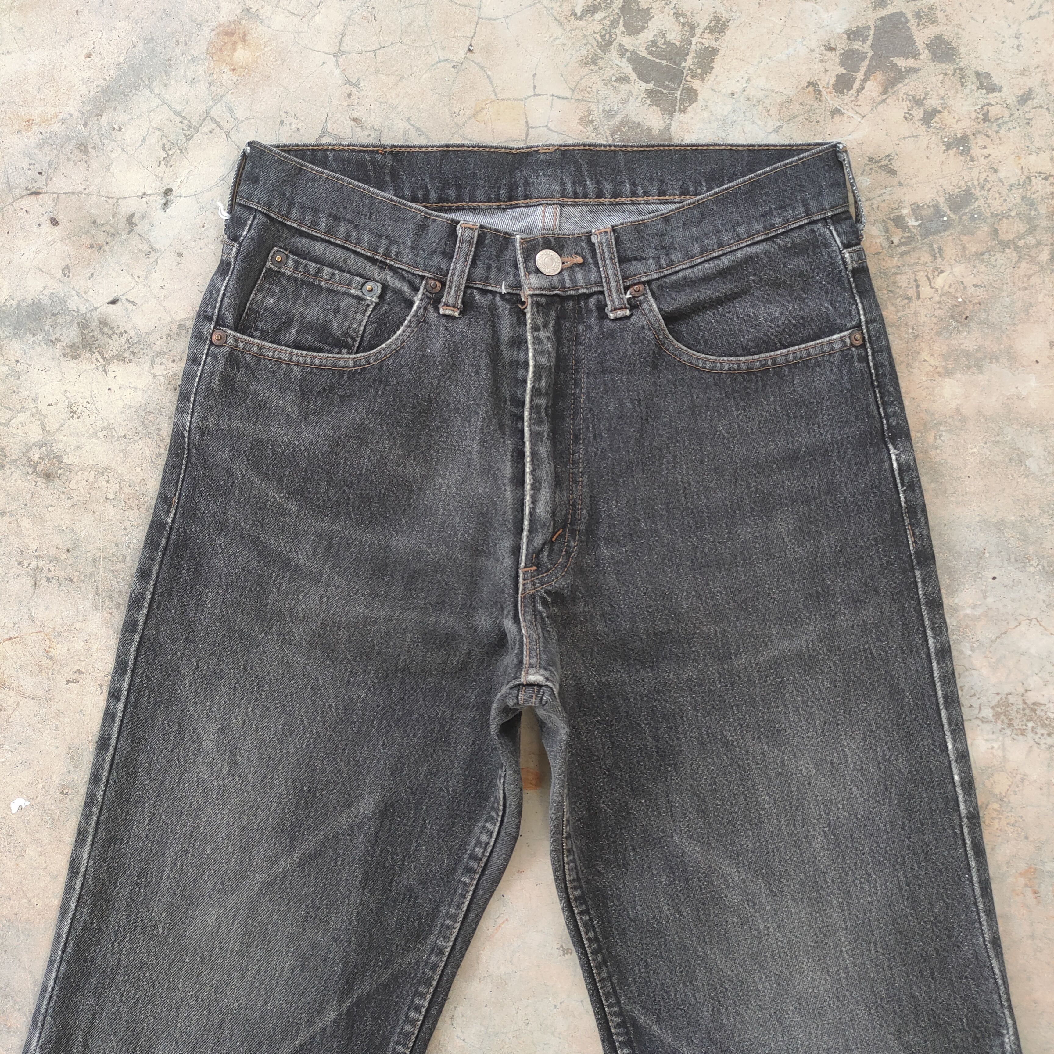 Levi's Vintage Clothing W30 VINTAGE 89' LEVI'S 626 RIPPED FADED BLACK JEANS DENIM Size US 30 / EU 46 - 3 Thumbnail
