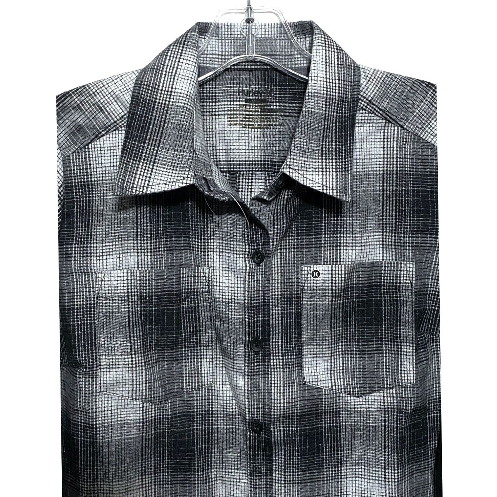 Hurley Hurley x Nike Dri-FIT Wilson Flannel Button Shirt Womens XS Plaid Grunge Surf Casual Womens XS Grunge Preppy Size XS / US 0-2 / IT 36-38 - 2 Thumbnail