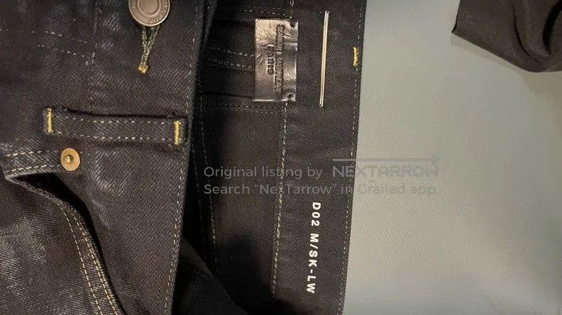 Saint Laurent Paris Saint Laurent Black Ripped Jeans D02. Size US 31 - 7 Thumbnail