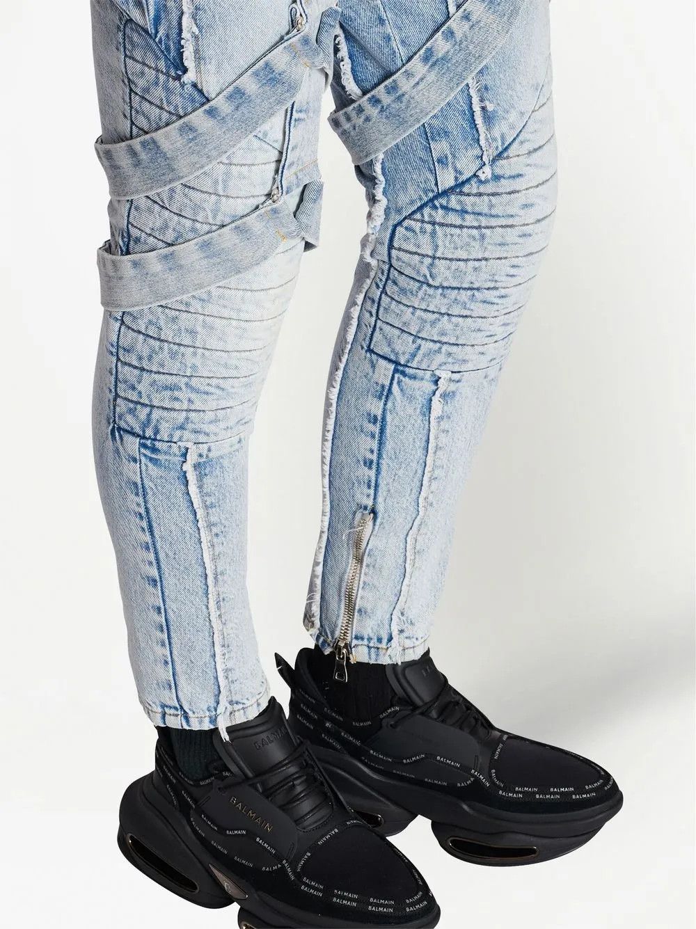 Balmain o1y0426 Denim Pant in Blue Size US 32 / EU 48 - 4 Thumbnail