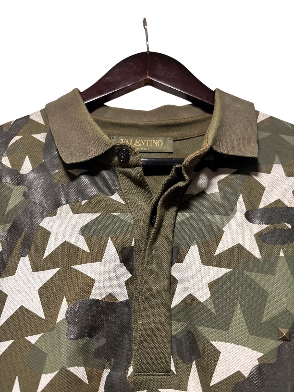 Valentino Valentino Camo Star All Over Print Polo Mens Medium Size US M / EU 48-50 / 2 - 4 Thumbnail