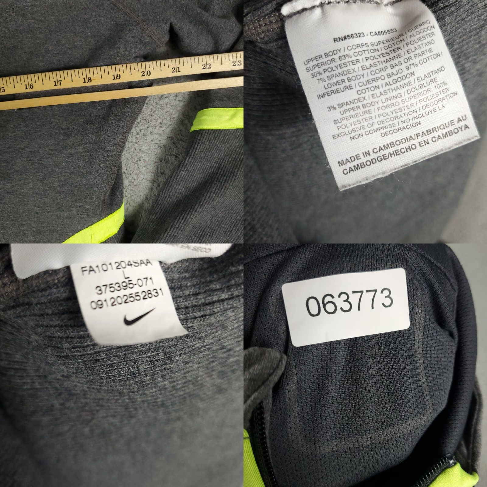 Nike Nike Sweater Full Zip Hooded Women’s Size Large Gray Size L / US 10 / IT 46 - 8 Thumbnail