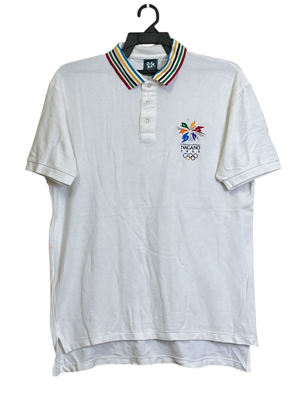 Vintage mizuno OLYMPIC NAGANO winter games 1998 polo shirt