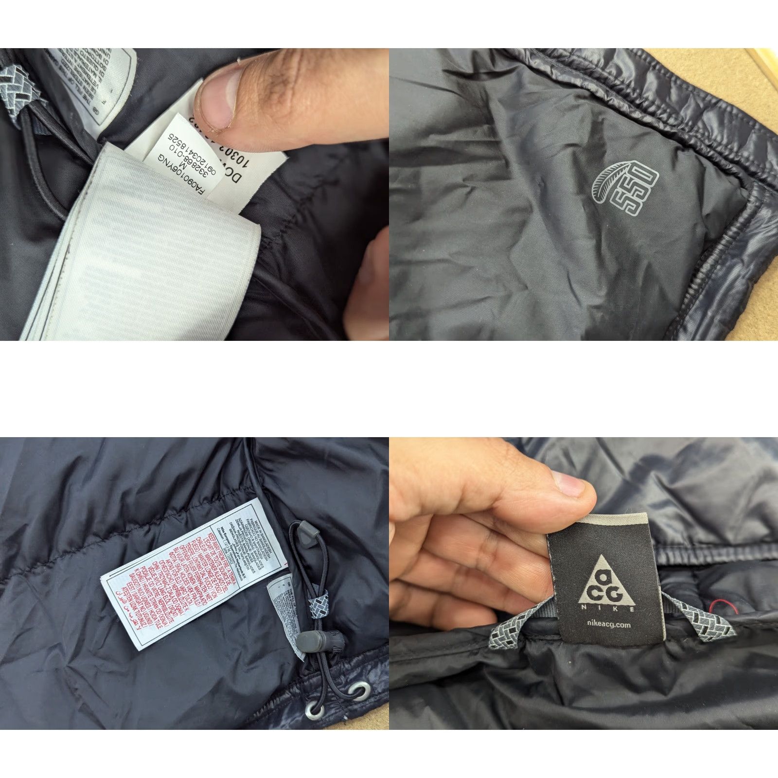 Nike Nike ACG Down 550 Vest Womens Size M Black Full Zip Hooded Puffer Gilet Size M / US 6-8 / IT 42-44 - 9 Thumbnail