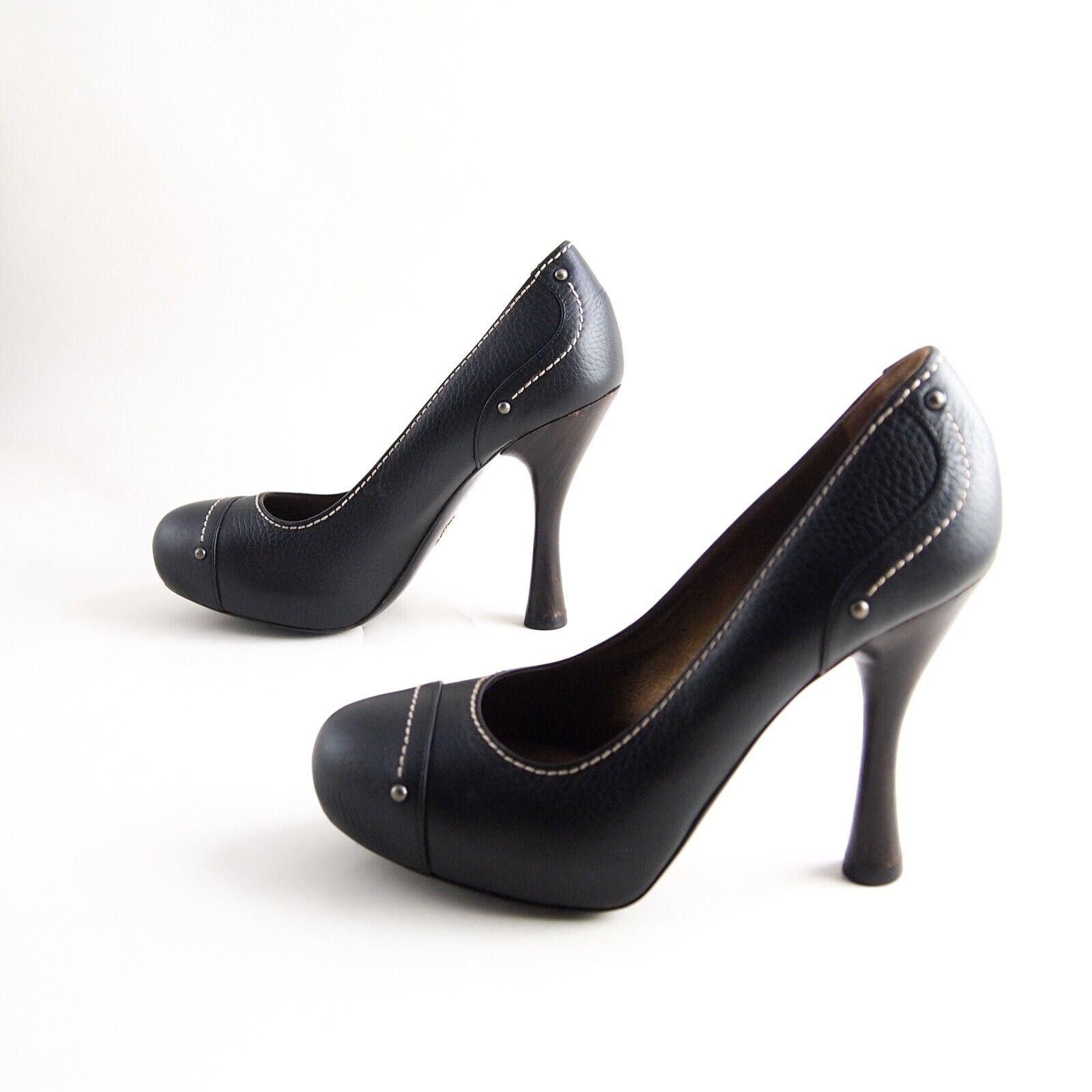 Bally Bally Uril Heels Plateau Black Leather Womens US 6.5 EU 37 Size US 6.5 / IT 36.5 - 2 Thumbnail