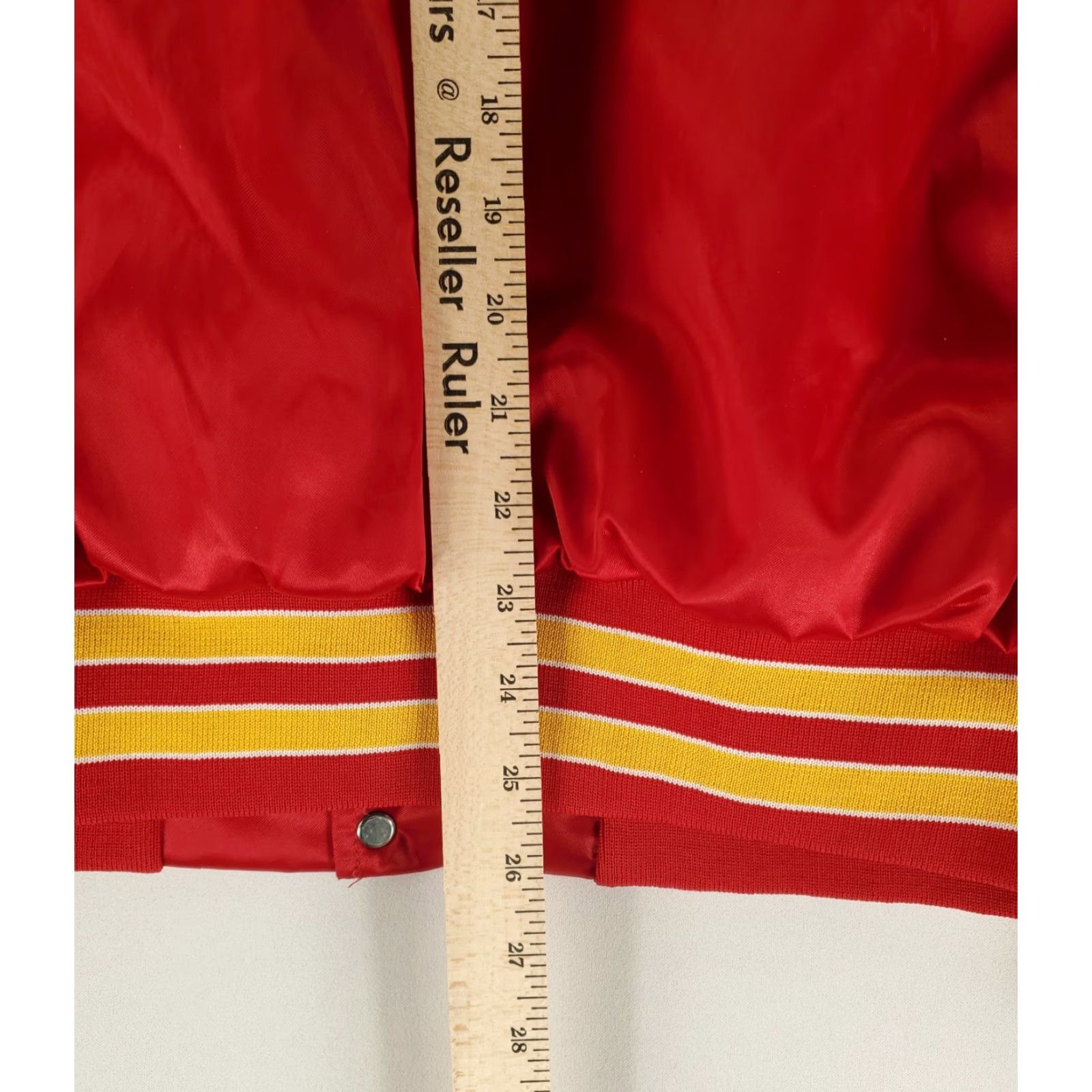 Vintage Kansas City Chiefs Jacket Satin Bomber Red Yellow Mens XL Corning Red Yellow Size US XL / EU 56 / 4 - 5 Thumbnail